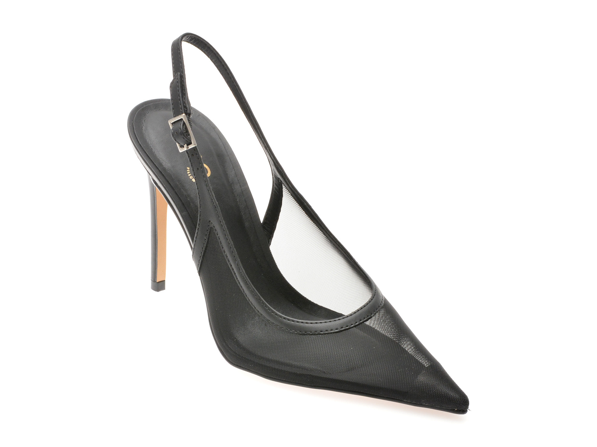 Pantofi eleganti ALDO negri, STESSYSLINGM 001, din material textil