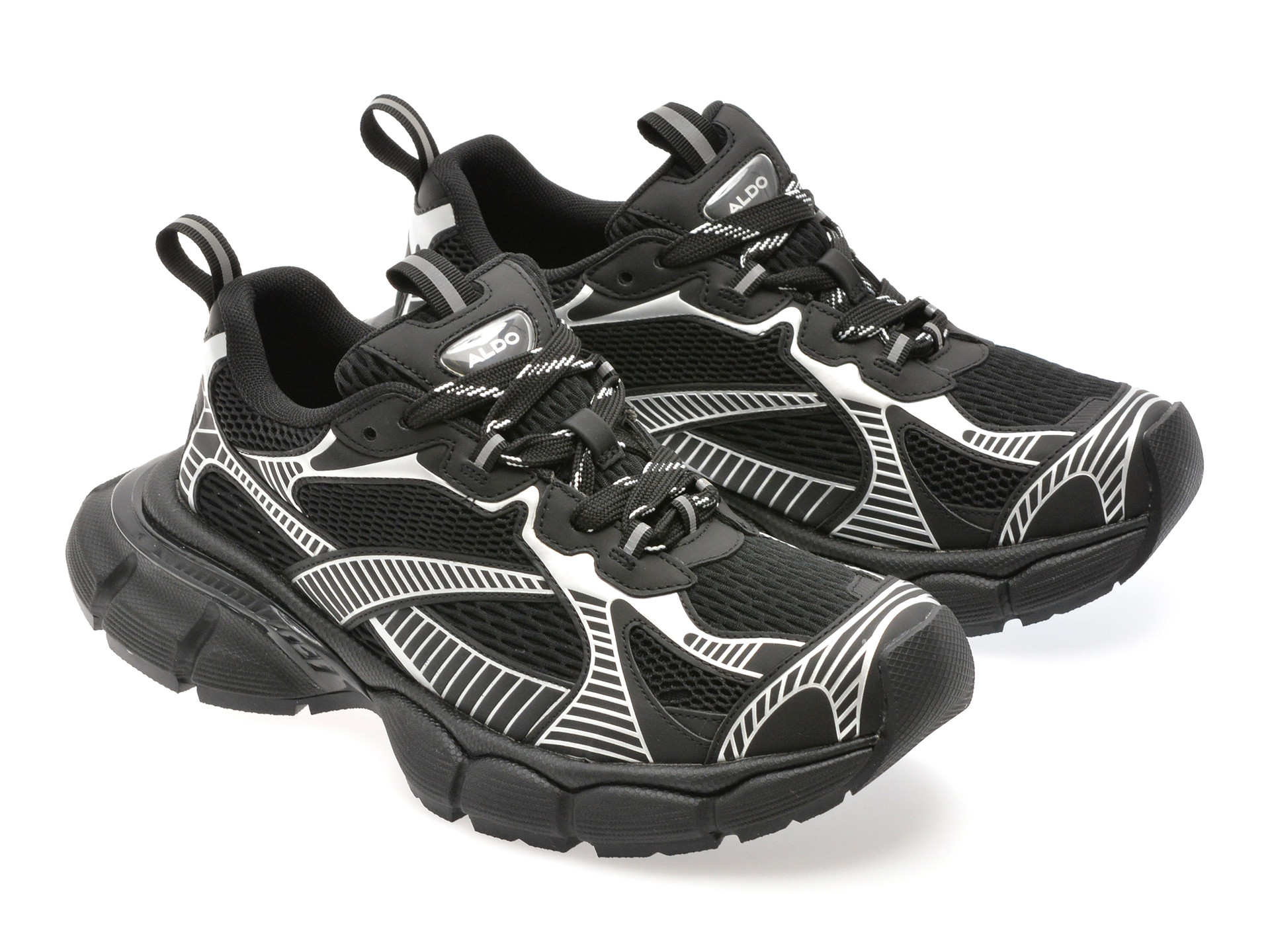 Pantofi sport ALDO negri, JENSEN 001, din material textil