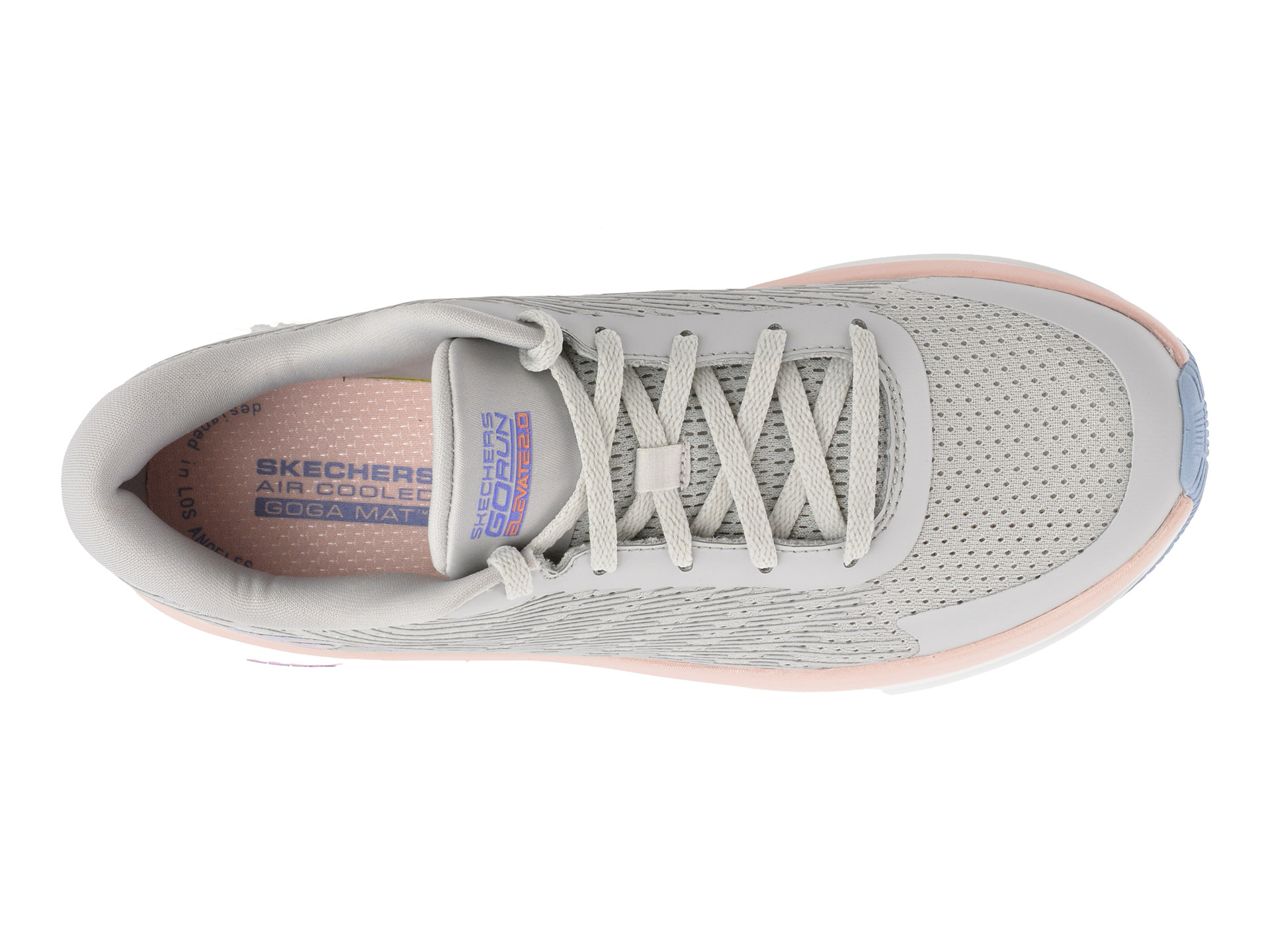 Pantofi sport SKECHERS gri, GO RUN ELEVATE 2.0, din material textil