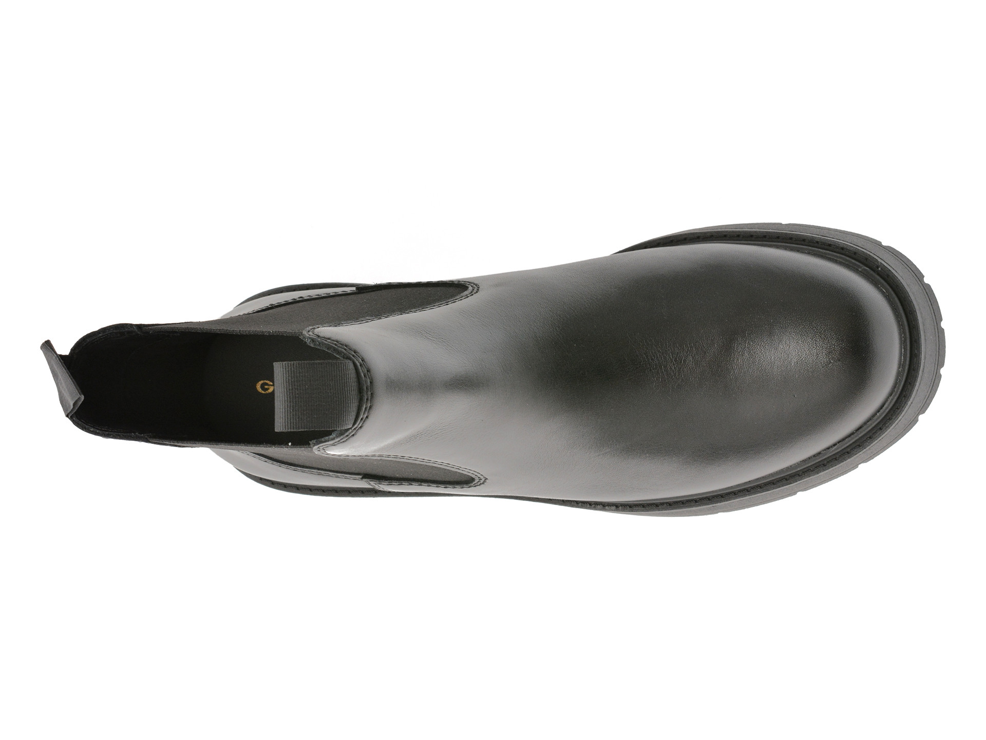 Ghete GEOX negre, D56VDA, din piele naturala