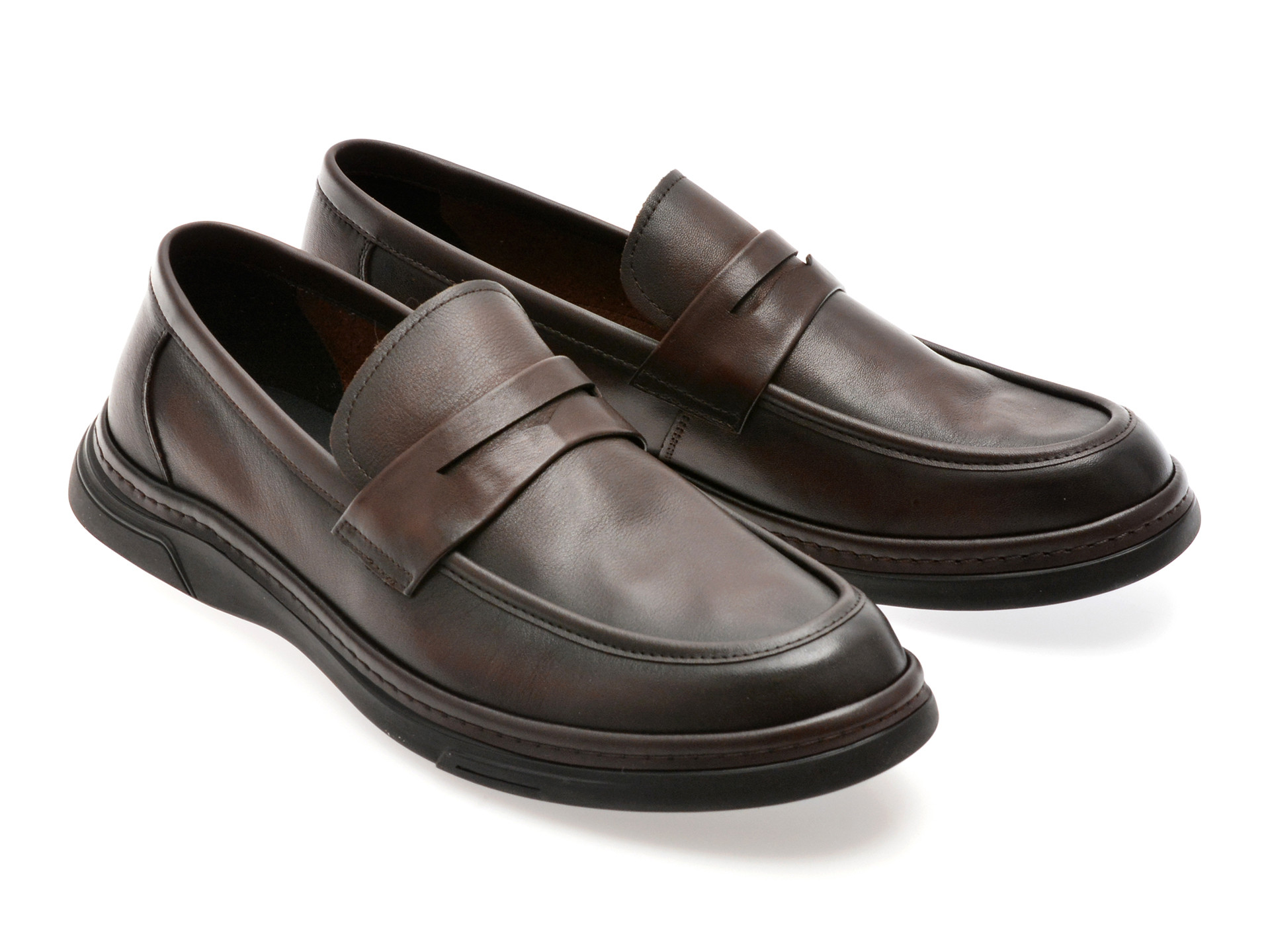 Mocasini EPICA maro, 3081, din piele naturala