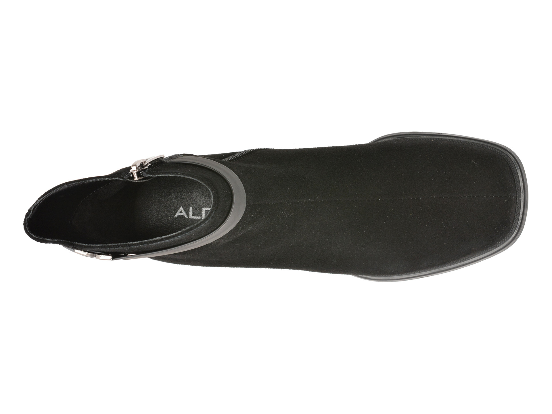 Ghete ALDO negre, AT05, din piele intoarsa