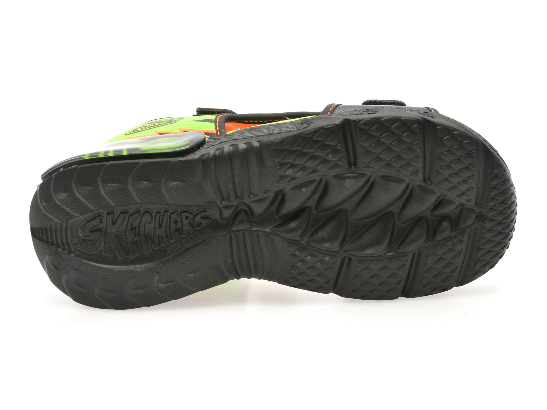 Sandale SKECHERS negre, CREATURE-SPLASH, din piele ecologica