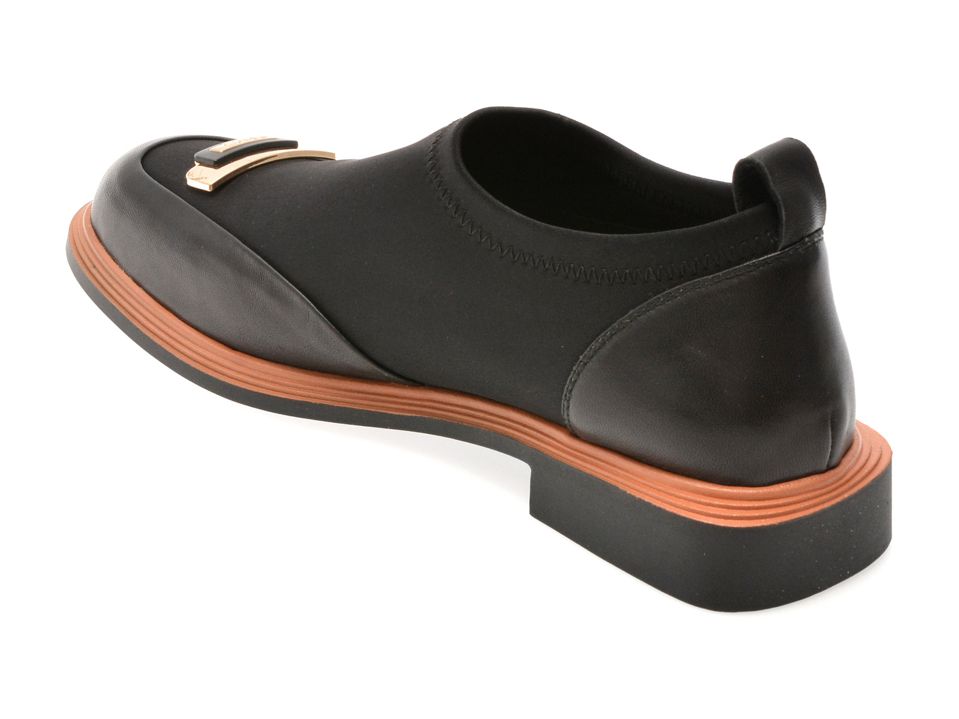 Pantofi EPICA negri, S146, din material textil