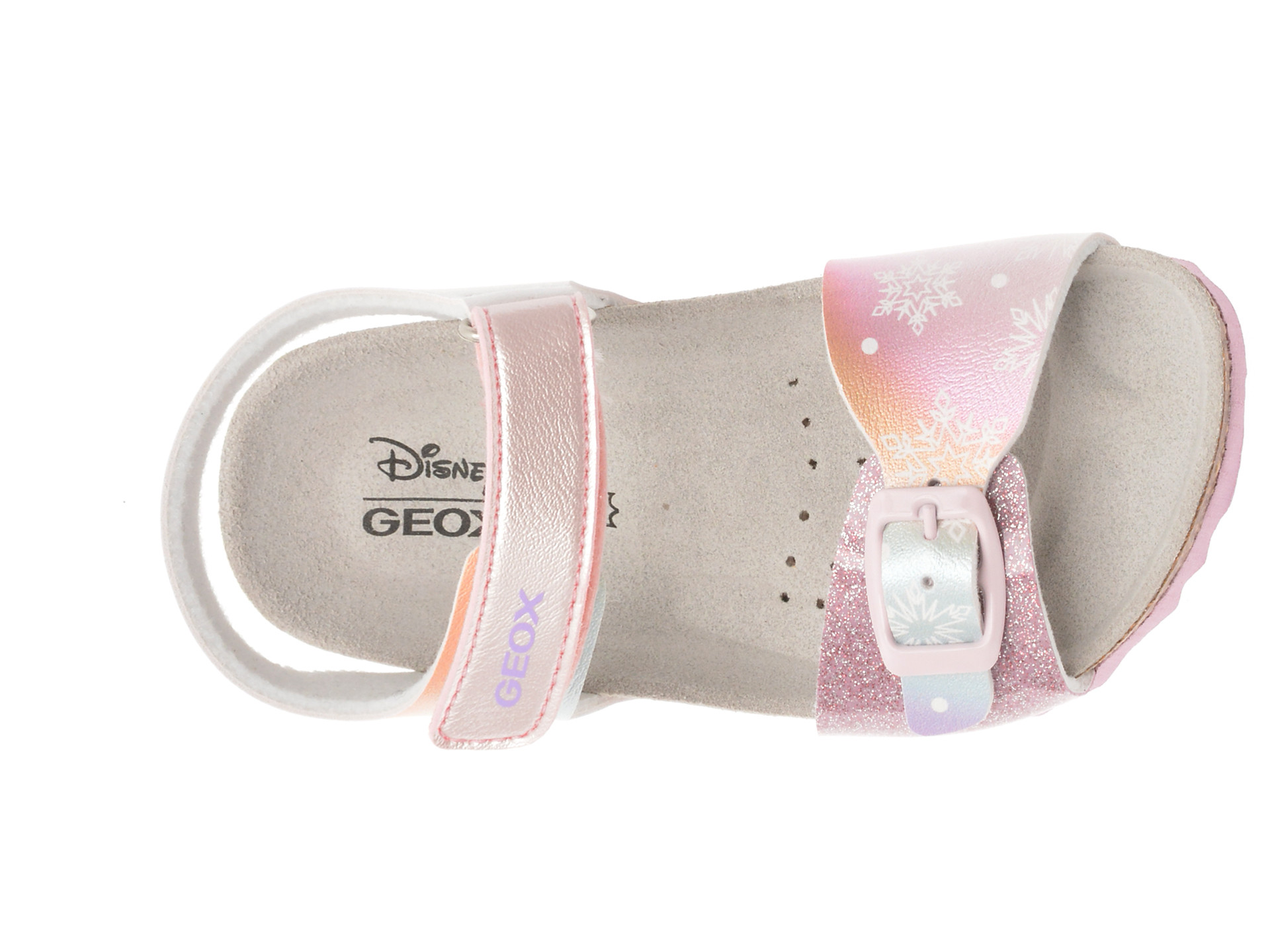 Sandale GEOX roz, J558MG, din piele ecologica