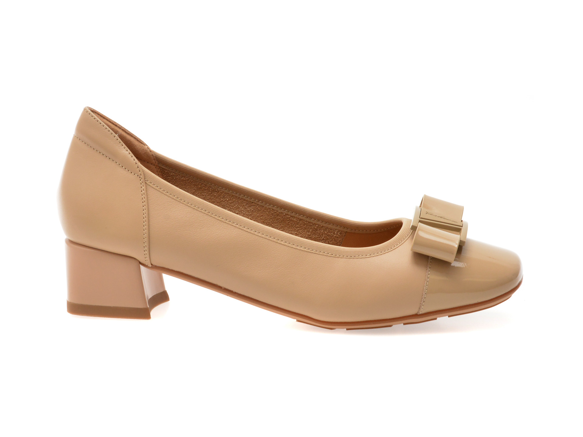 Balerini EPICA nude, 1D5570, din piele naturala