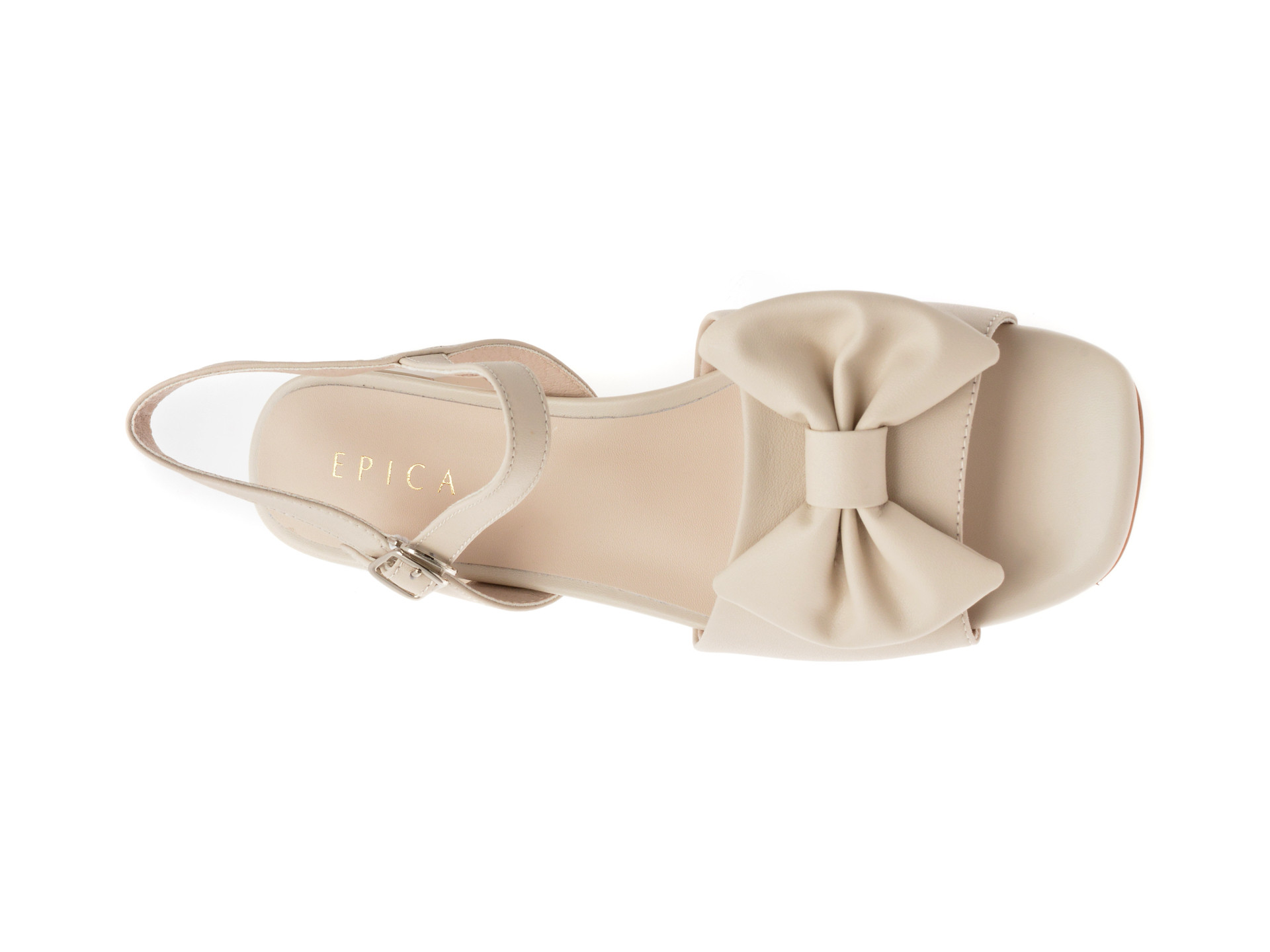 Sandale EPICA bej, 1295D29, din piele naturala
