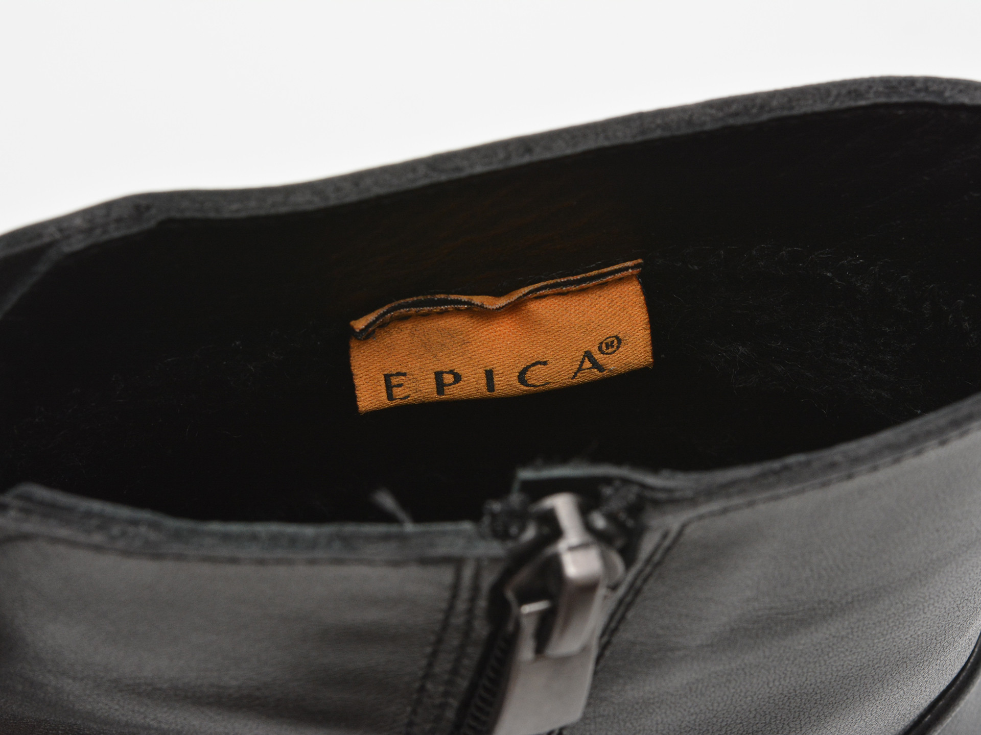 Ghete EPICA negre, 1504197, din piele naturala