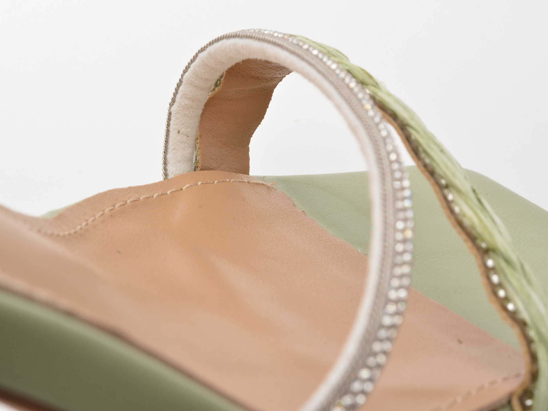 Sandale elegante EPICA verzi, 82982, din piele ecologica