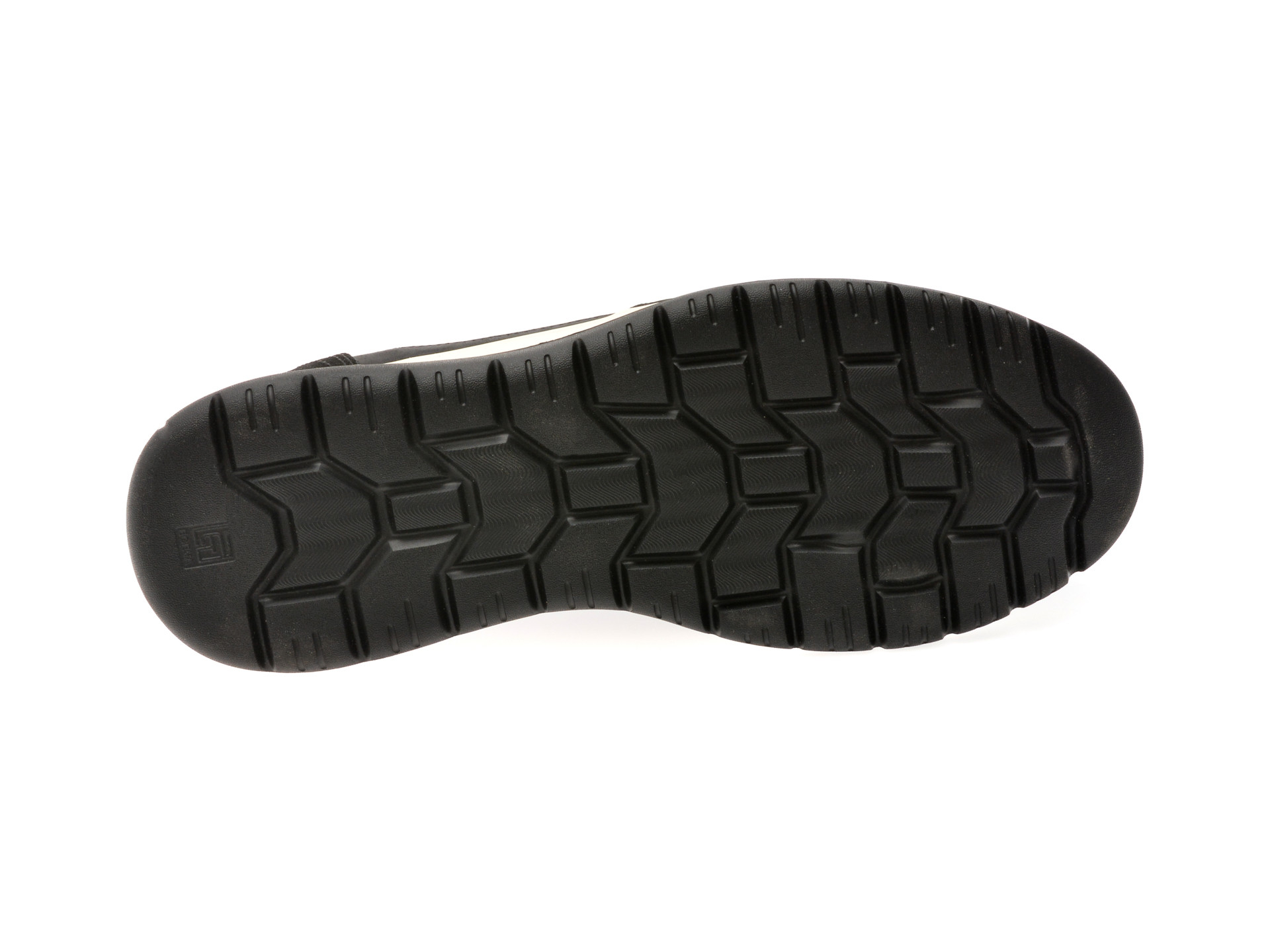 Pantofi sport OTTER negri, 2230, din piele naturala