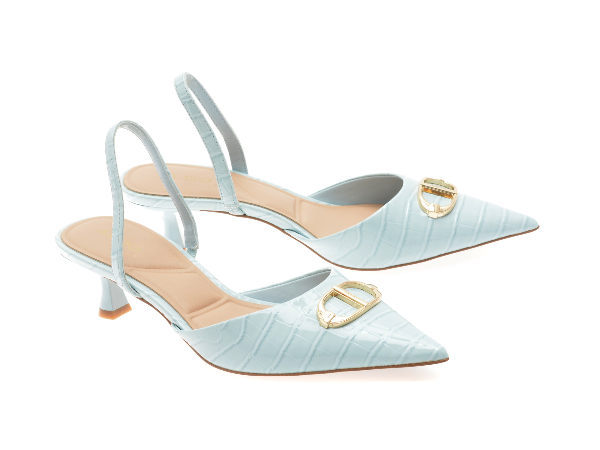 Pantofi eleganti ALDO albastri, DELICATE 457, din piele ecologica