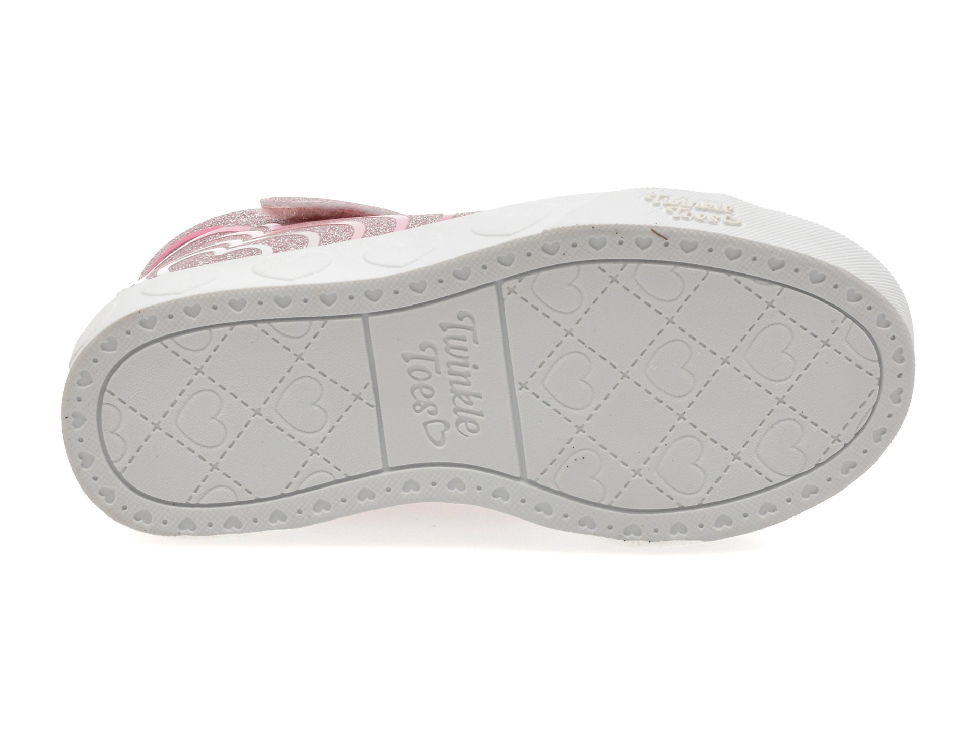 Ghete SKECHERS roz, HEART STEPS, din piele ecologica