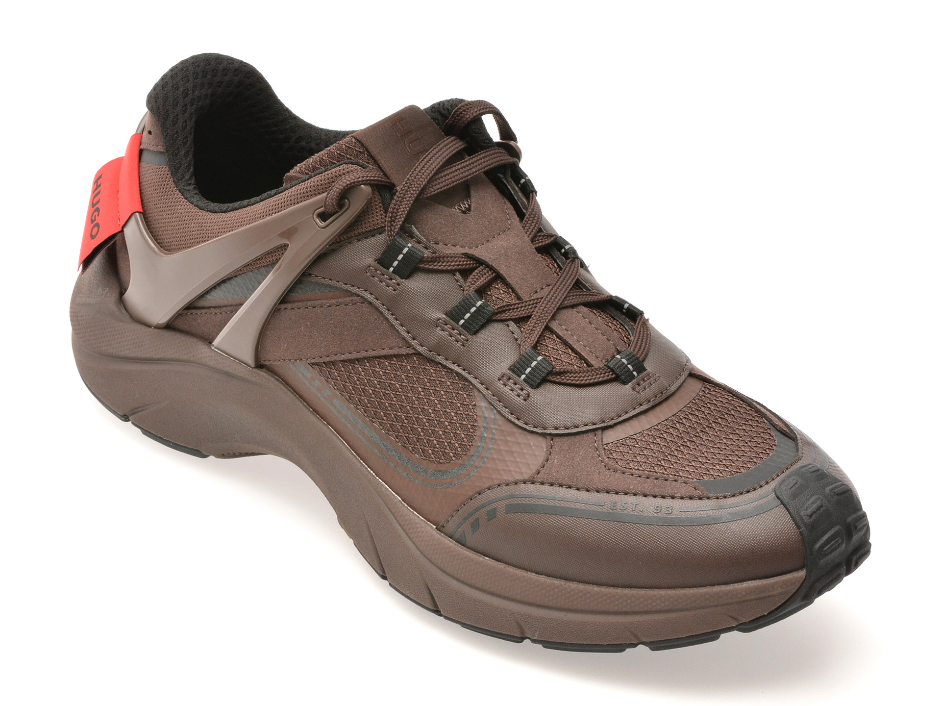 Pantofi sport HUGO maro, 8581, din material textil