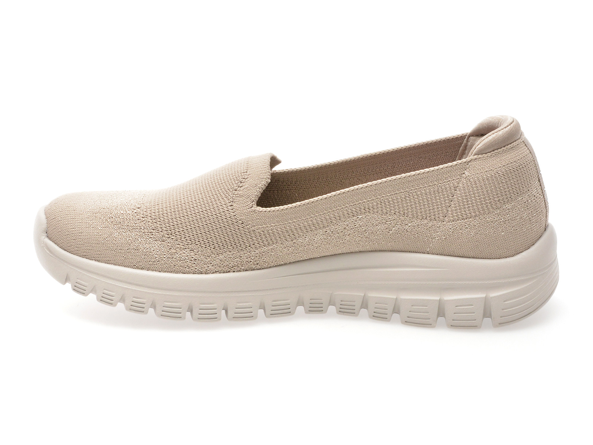 Pantofi sport SKECHERS gri, GRACEFUL, din material textil