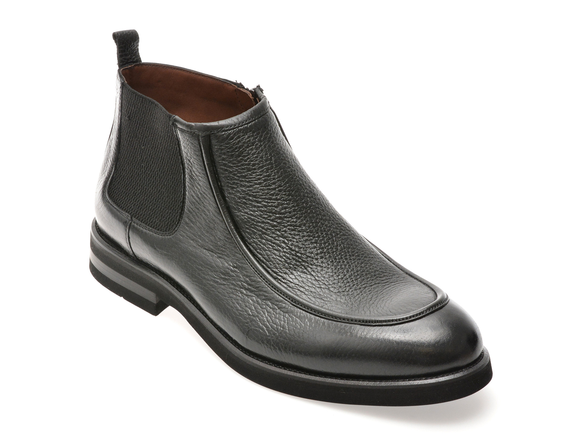 Ghete elegante LE COLONEL negre, 64137, din piele naturala