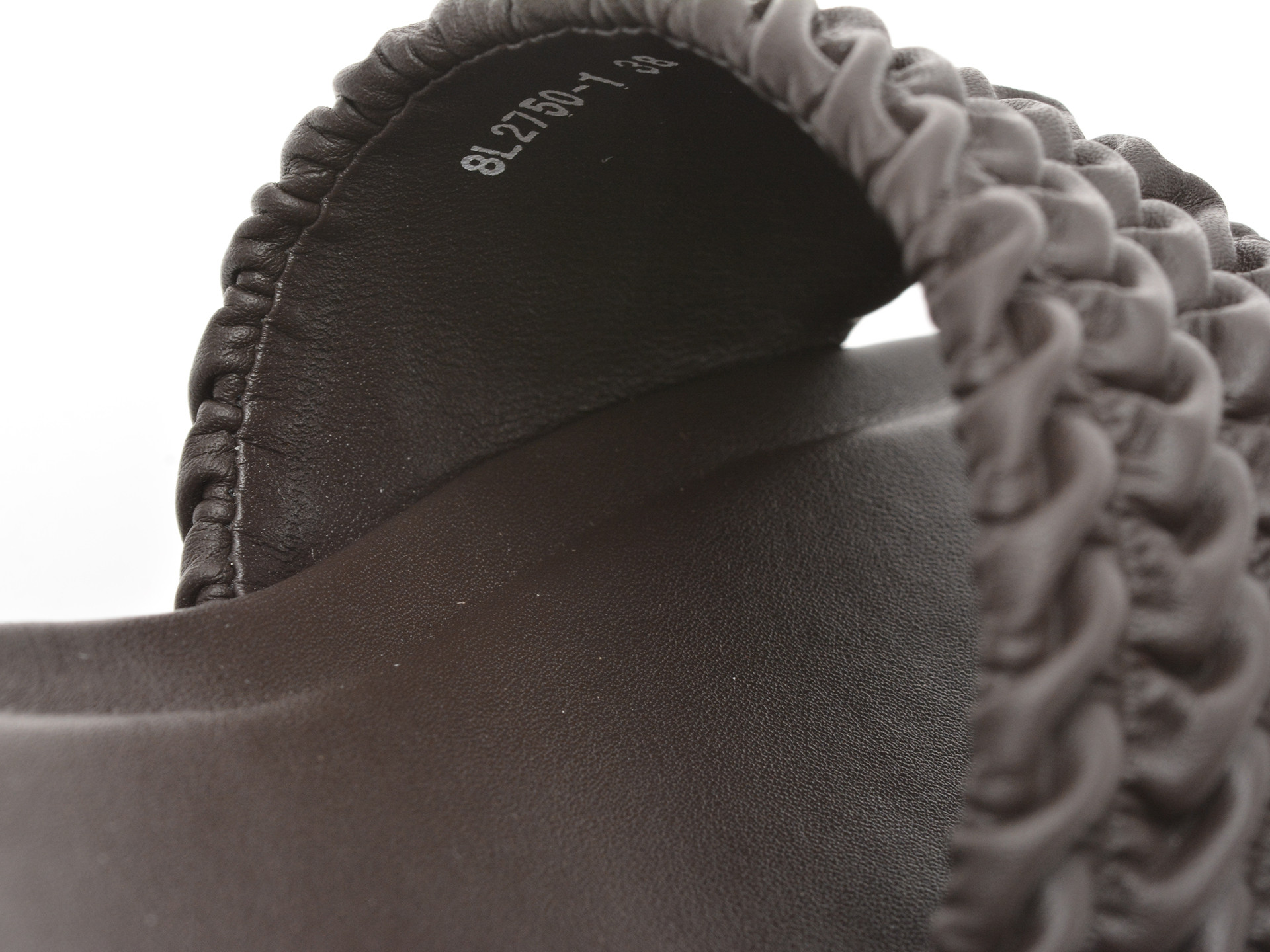 Papuci EPICA maro, 2750, din piele ecologica