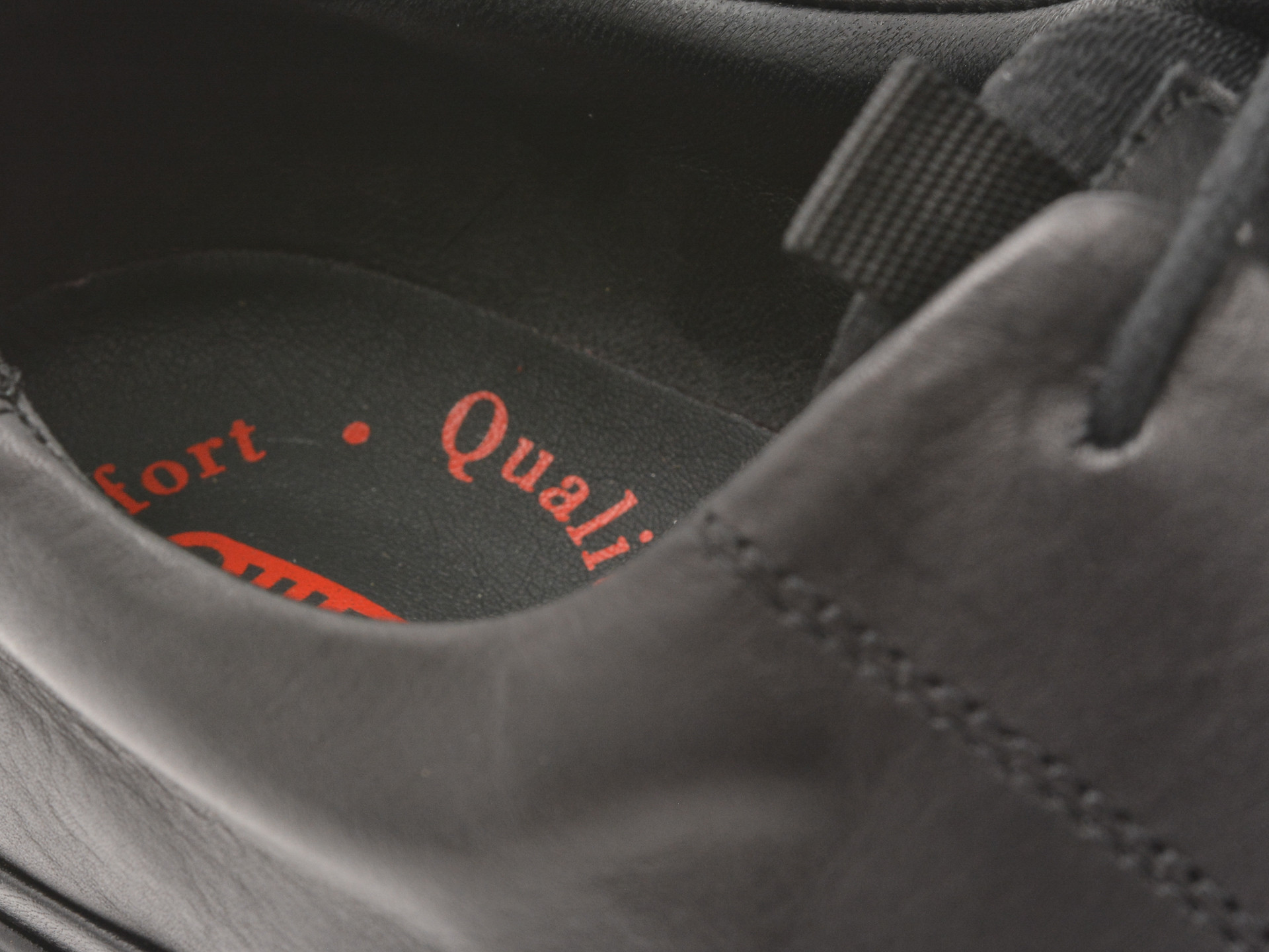 Pantofi OTTER negri, A20, din piele naturala