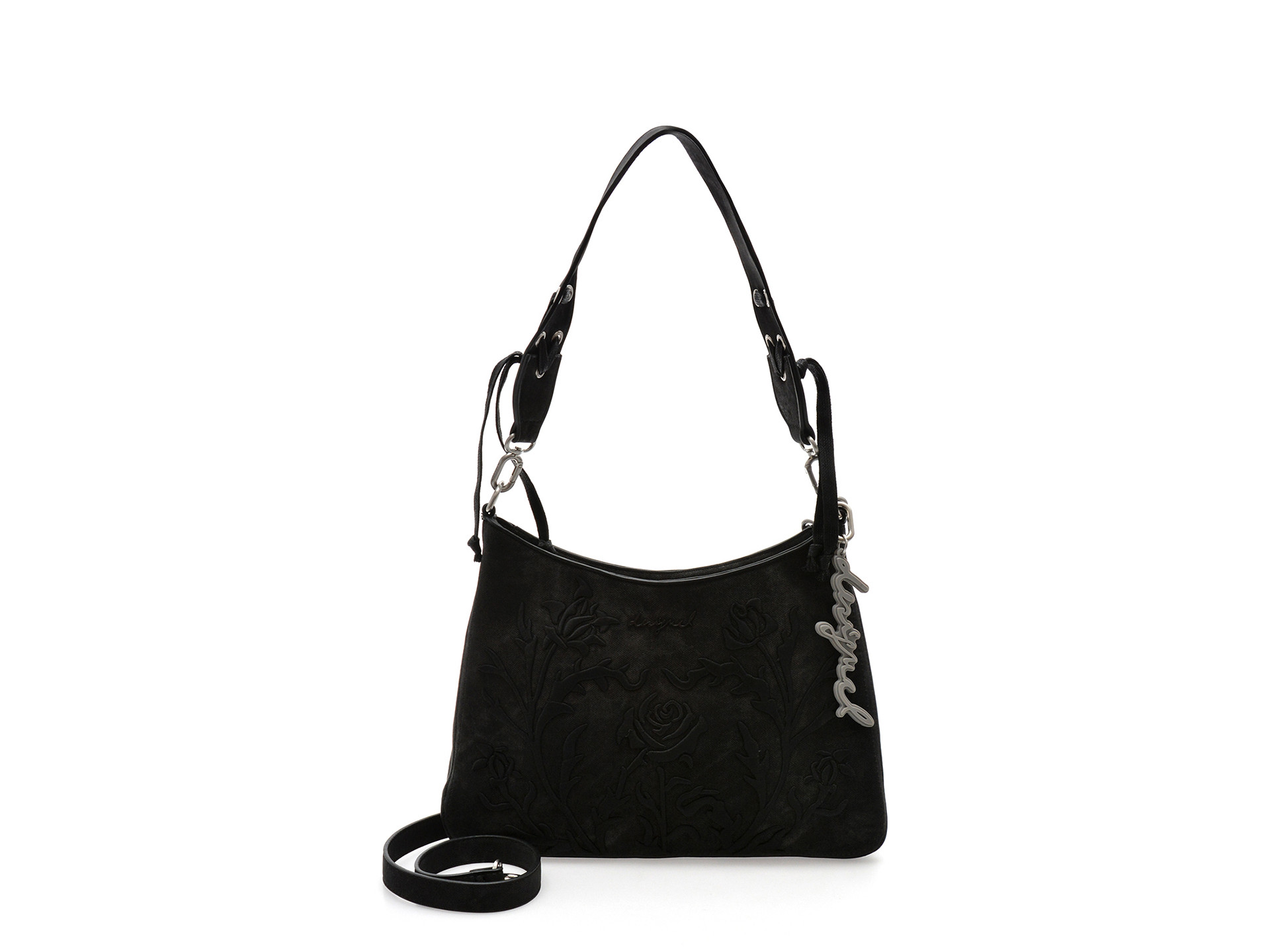 Geanta DESIGUAL neagra, WAXP40, din piele ecologica