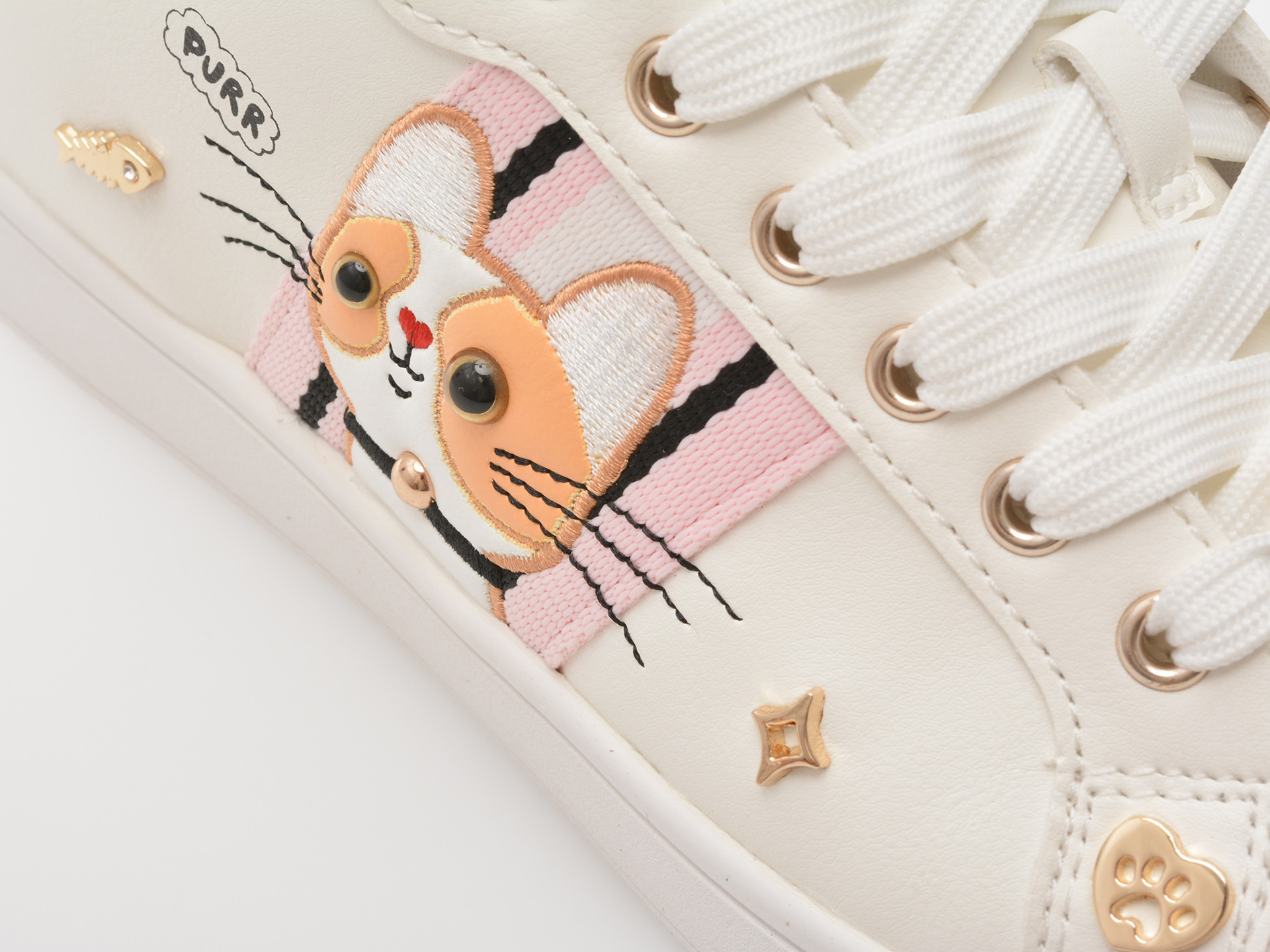 Pantofi sport ALDO albi, CATSNEAKER 100, din piele ecologica