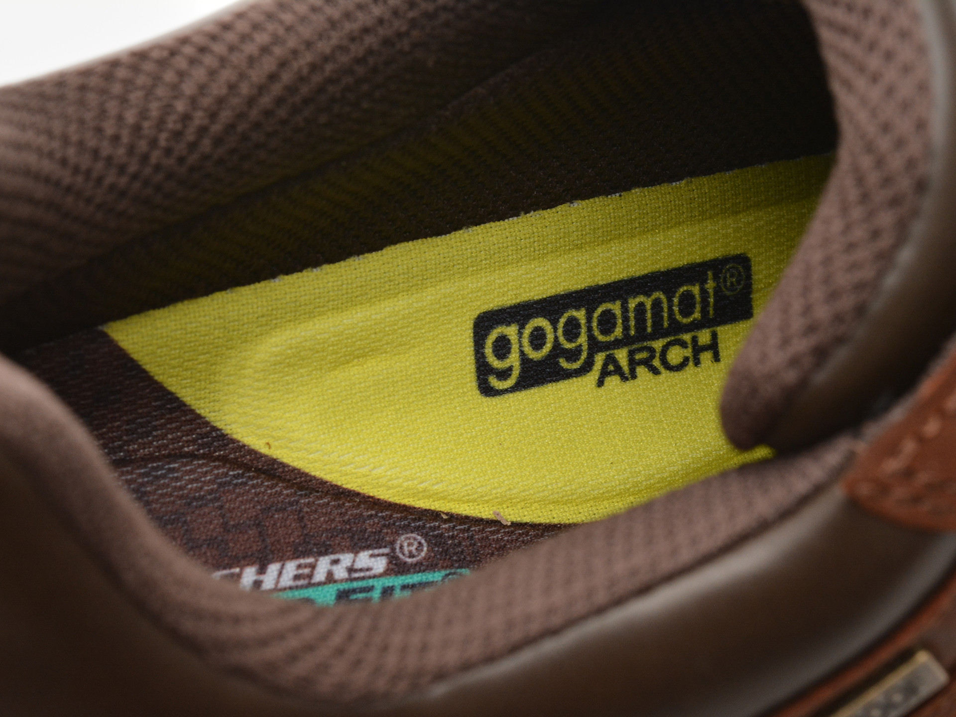 Pantofi sport SKECHERS maro, BENAGO, din piele naturala