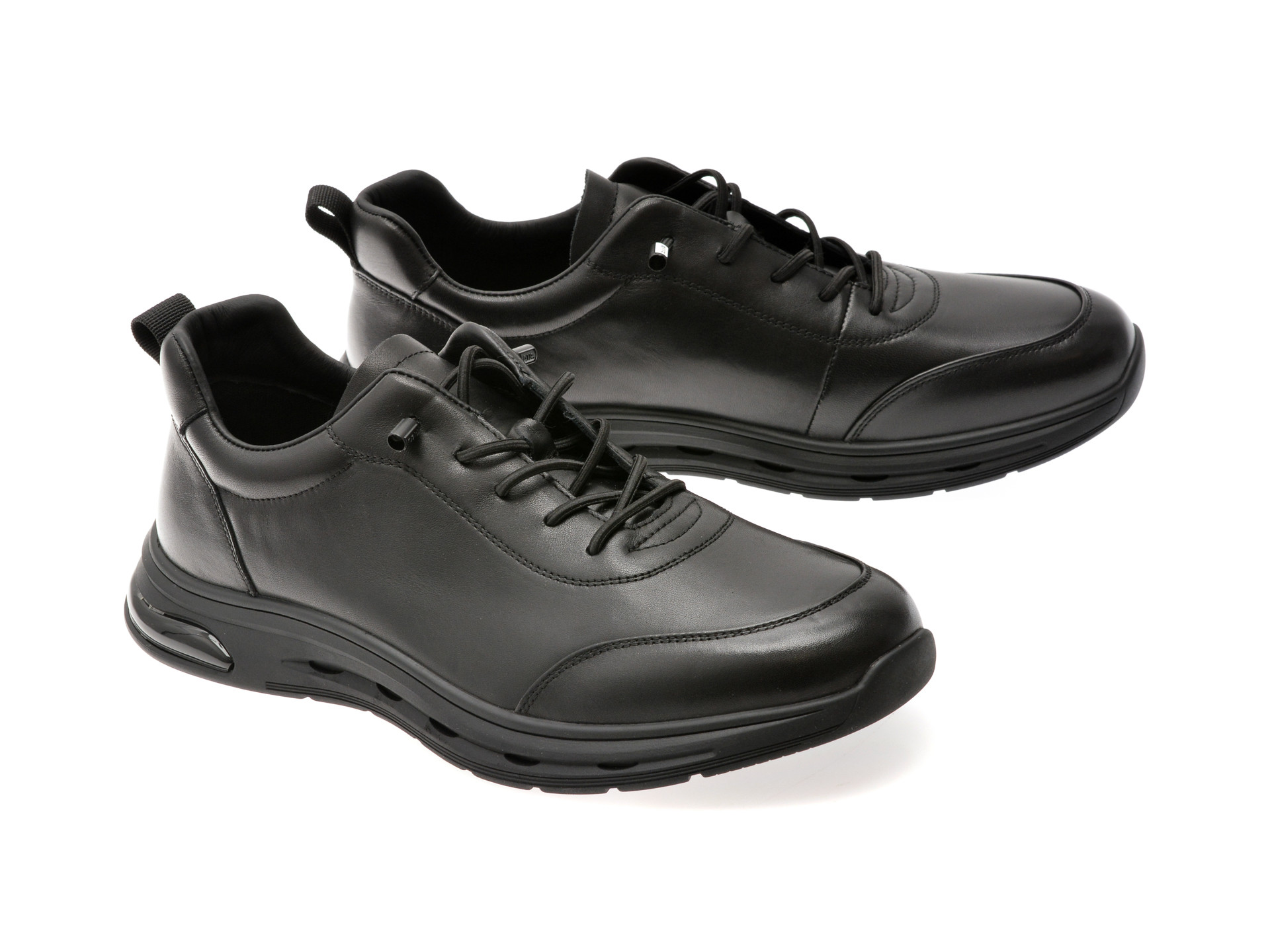 Pantofi sport EPICA negri, T8167, din piele naturala