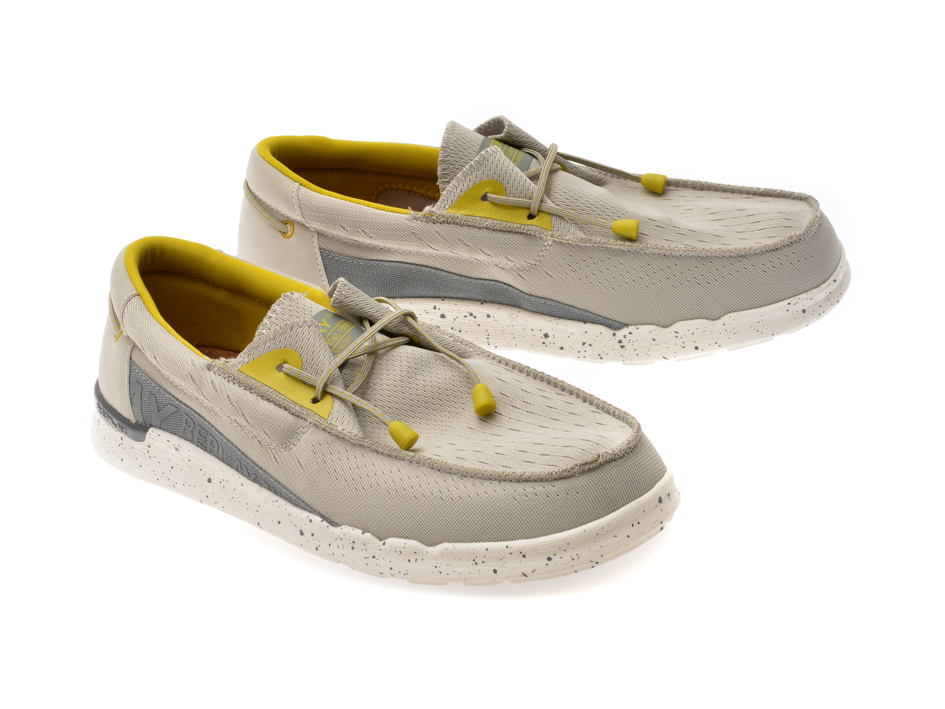 Mocasini REPLAY gri, MM1110T, din material textil