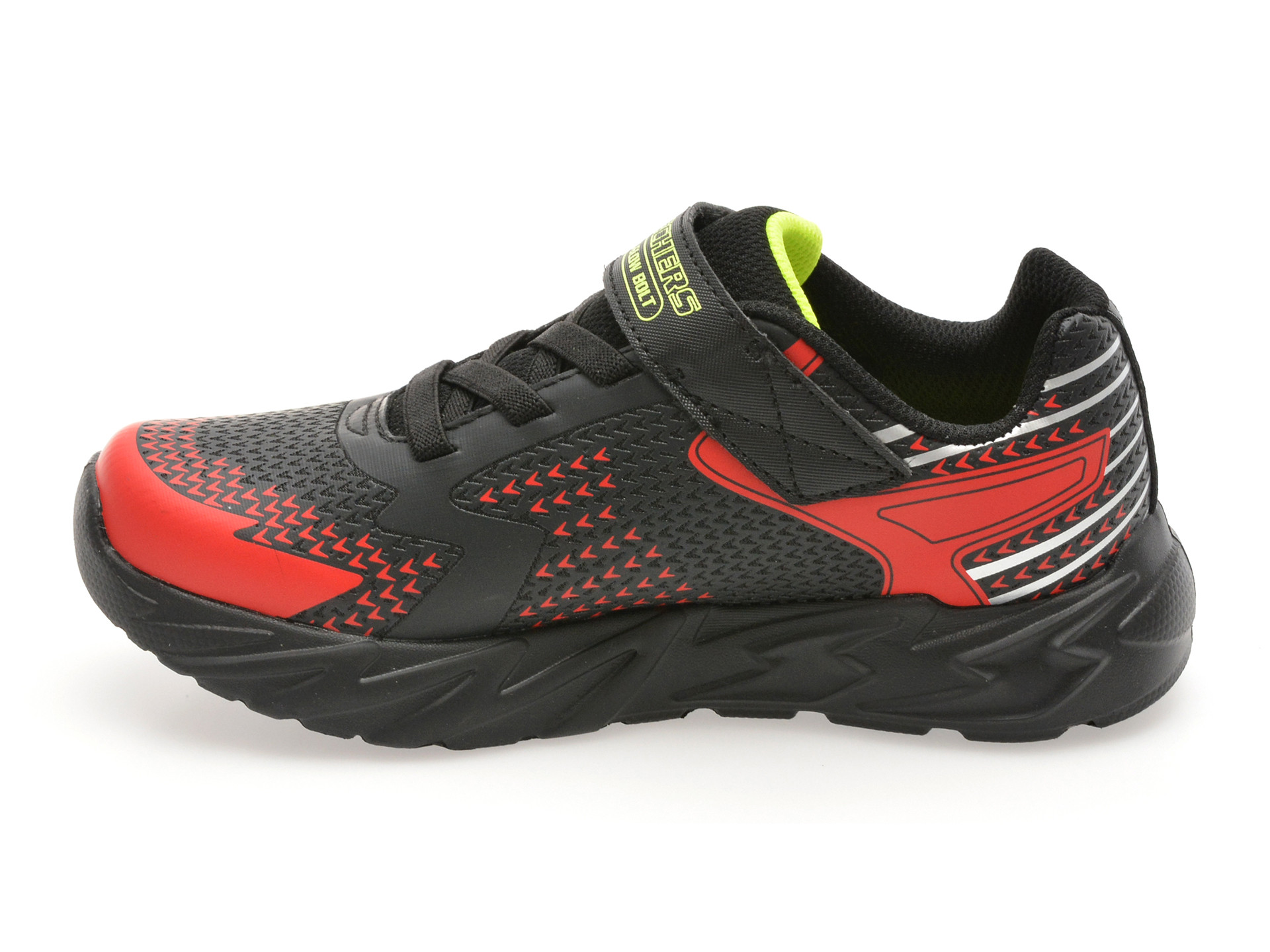Pantofi sport SKECHERS negri, FLEX-GLOW BOLT, din material textil