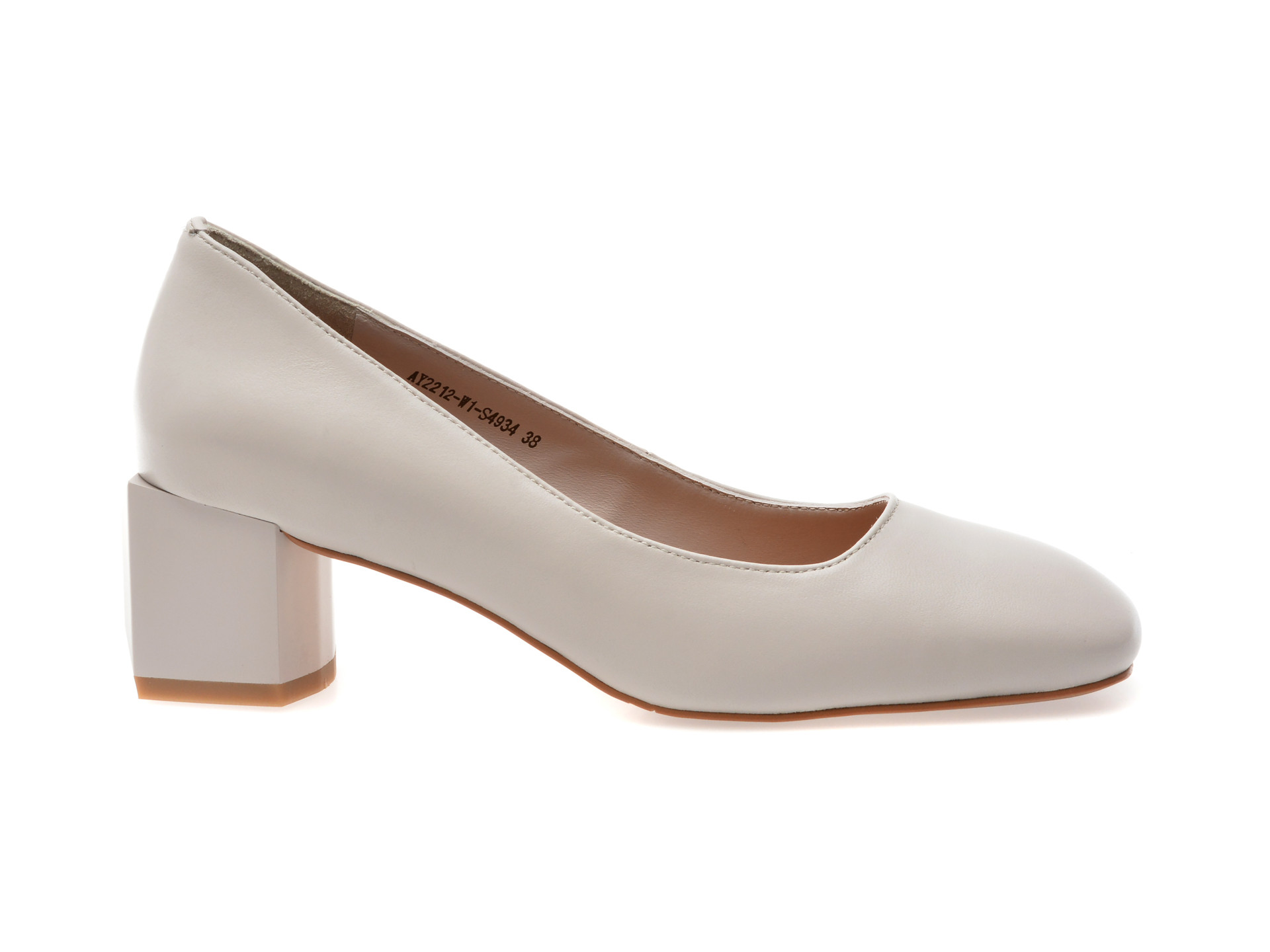 Pantofi EPICA gri, 2212, din piele naturala