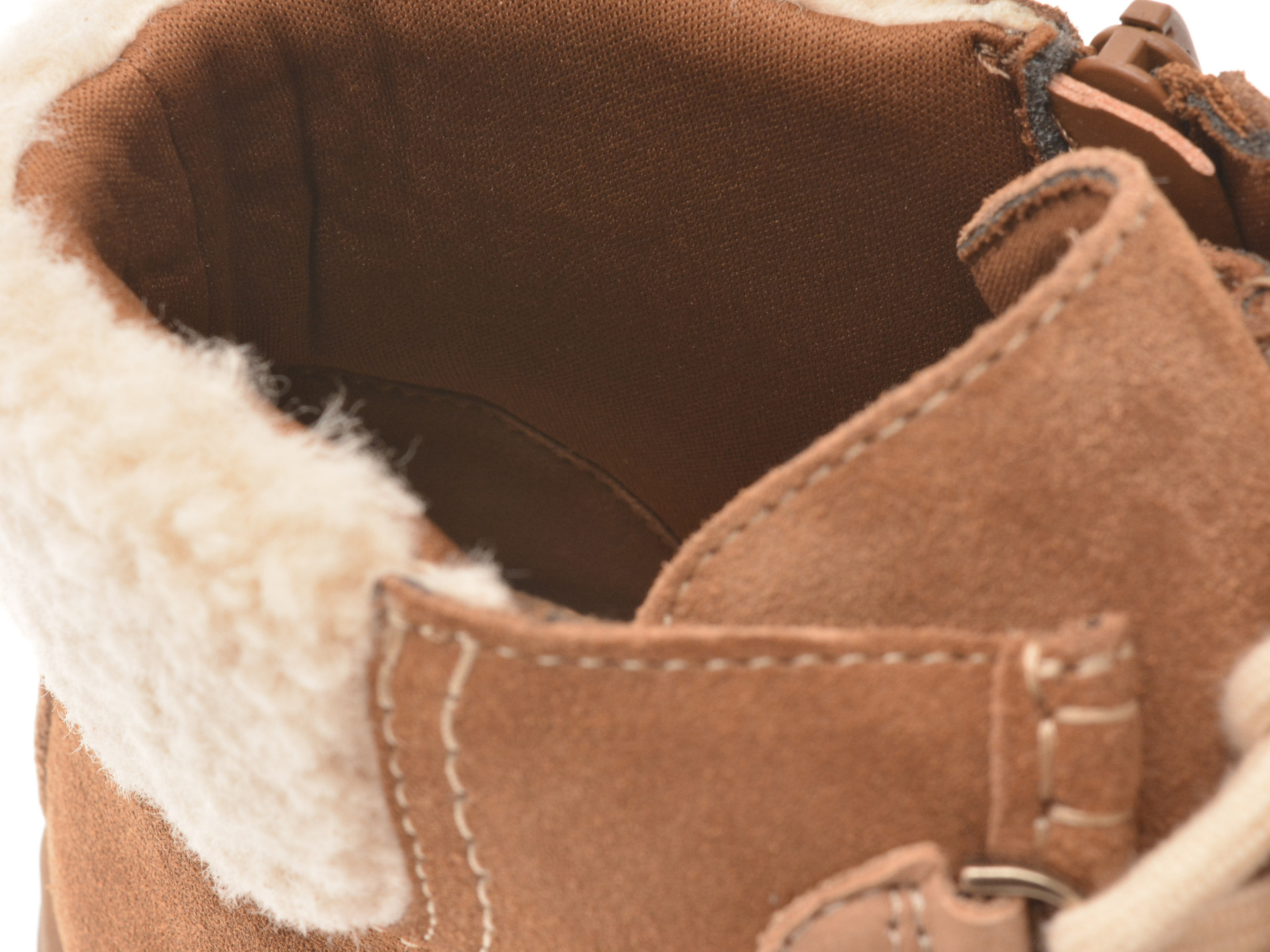 Ghete CLARKS maro, MYKAIZZ, din piele intoarsa