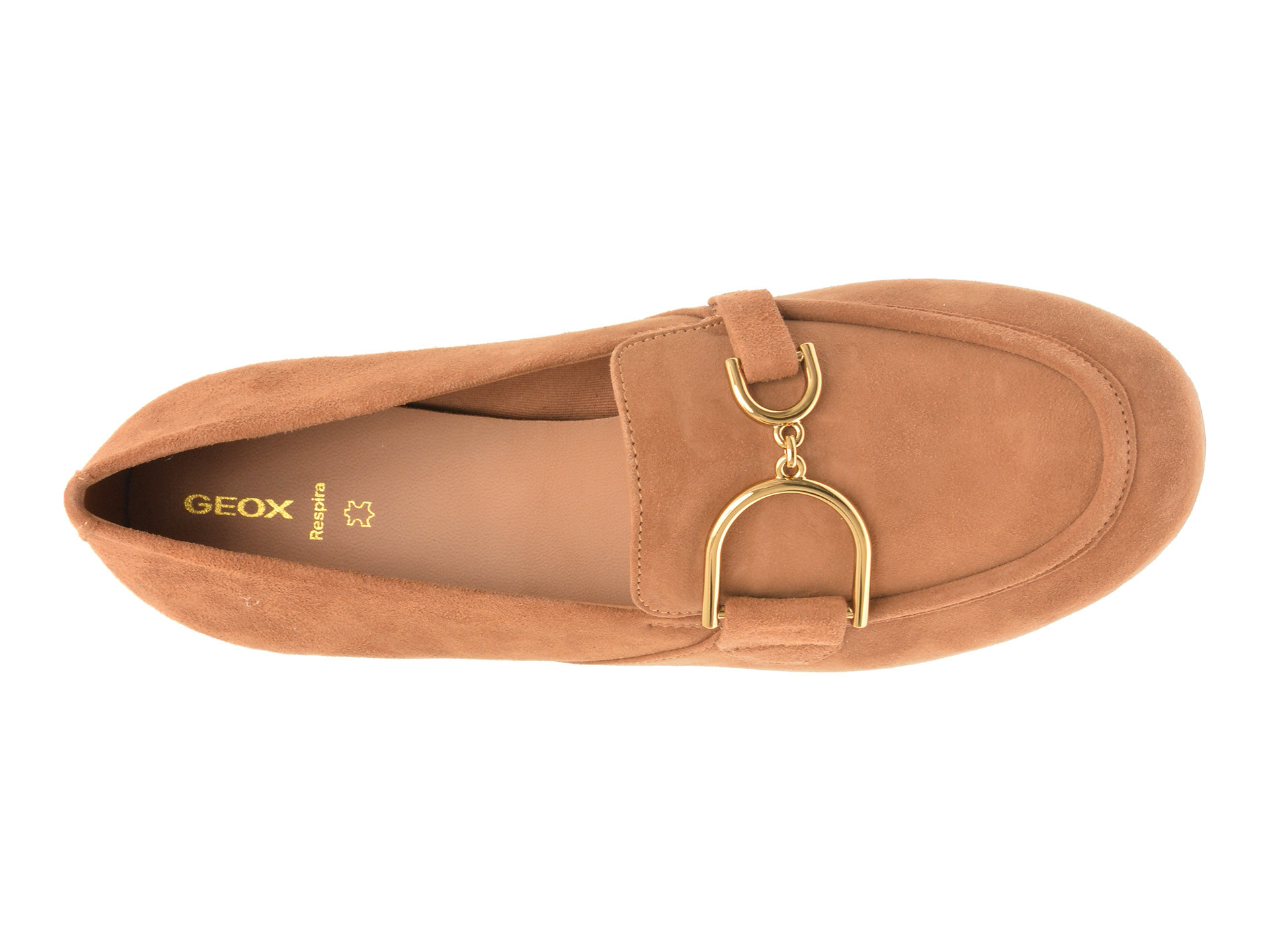 Mocasini GEOX maro, D45MUJ, din piele intoarsa