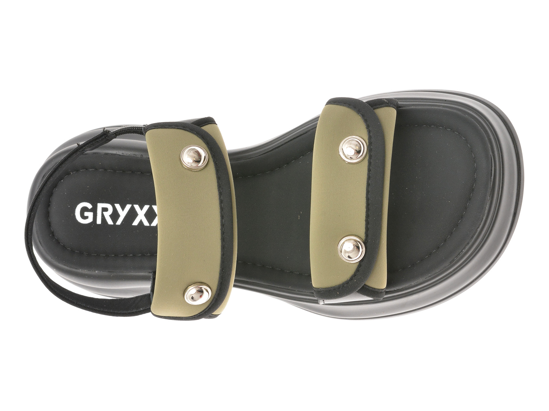 Sandale GRYXX verzi, 8862, din material textil