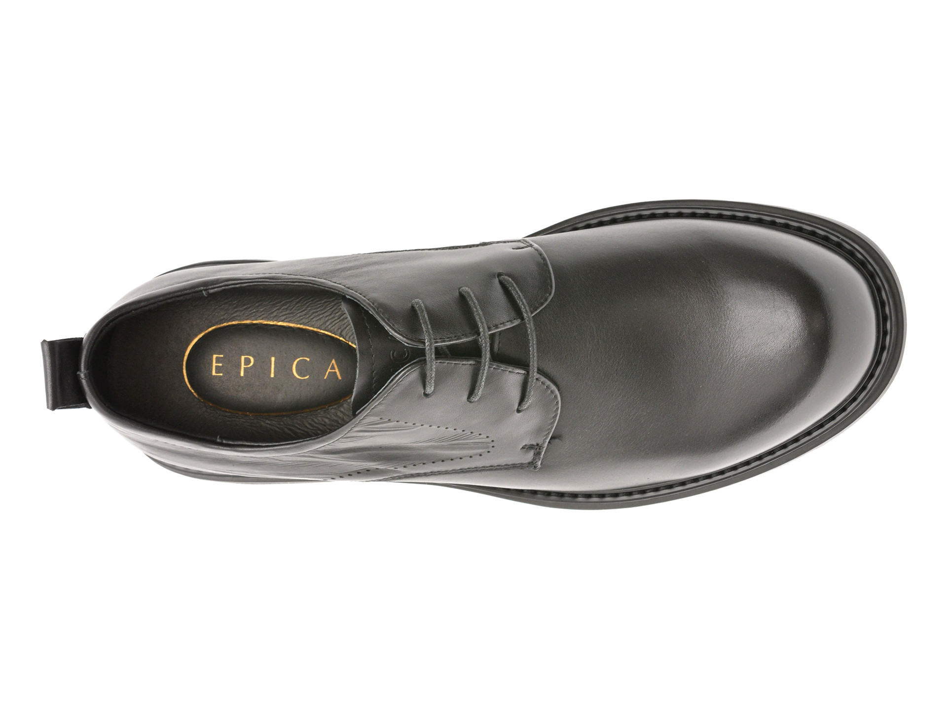 Pantofi EPICA negri, 9755, din piele naturala