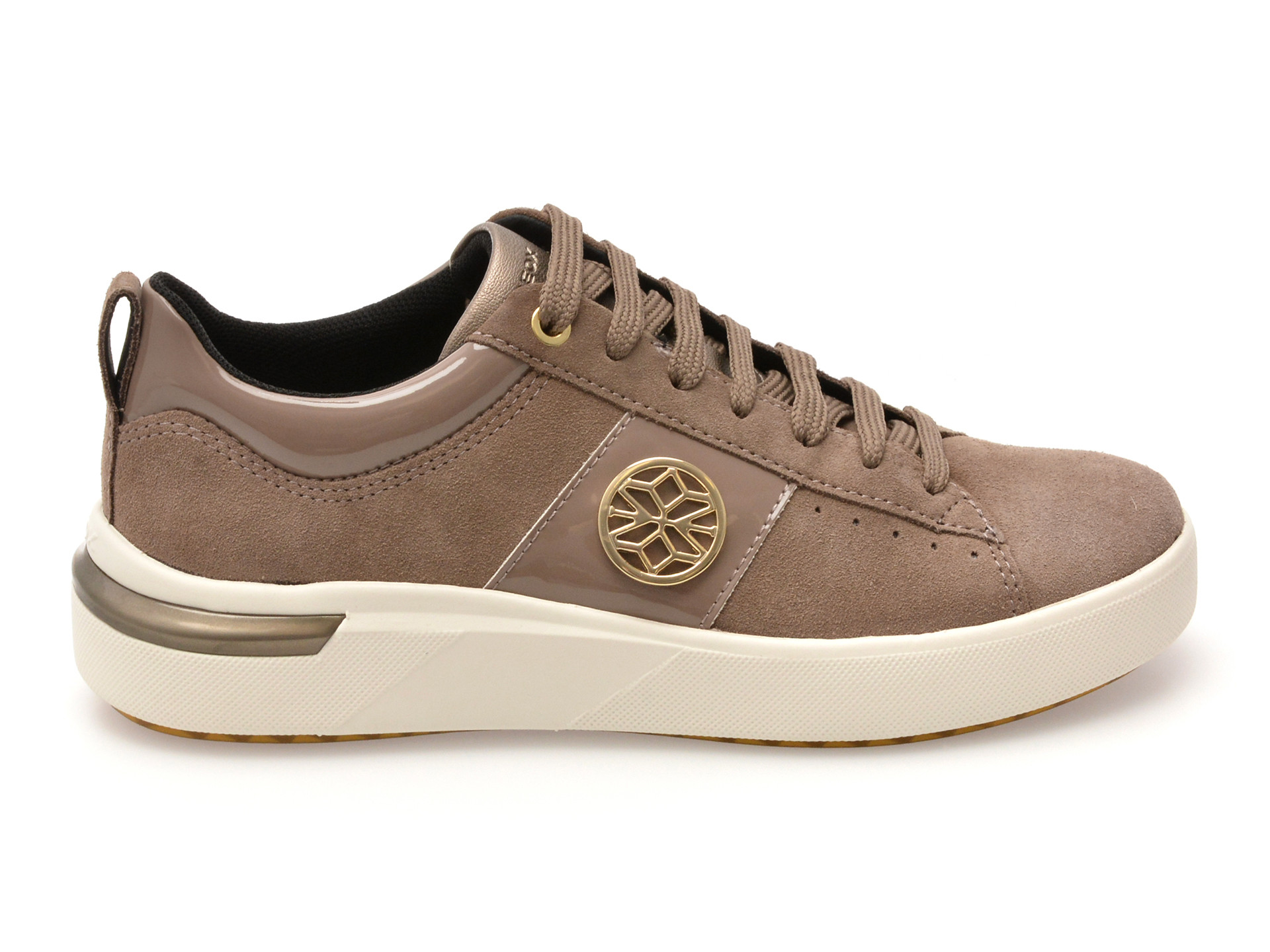 Pantofi sport GEOX gri, D55QFA, din piele intoarsa