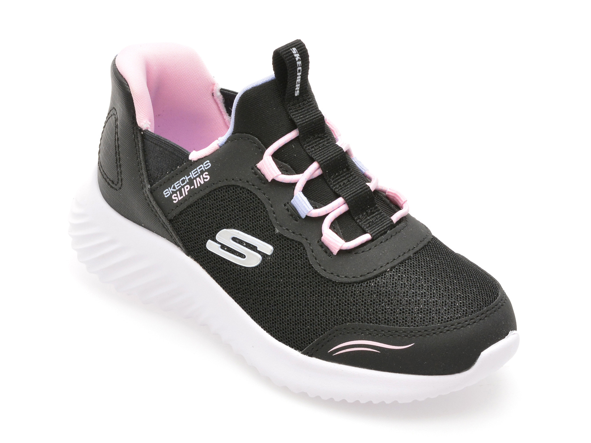 Pantofi sport SKECHERS negri, BOUNDER, din material textil