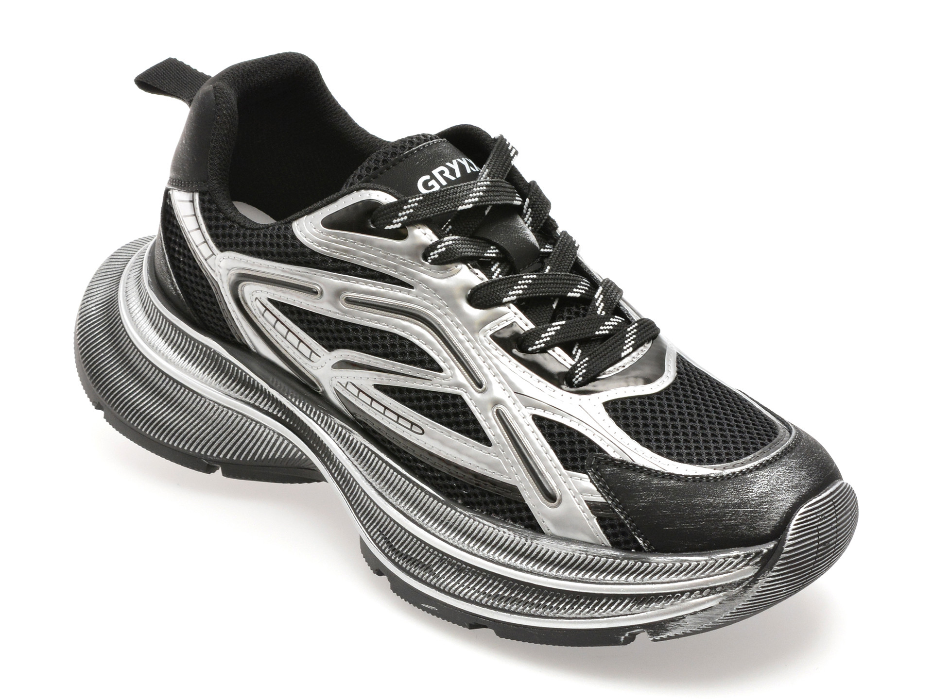 Pantofi sport GRYXX negri, 2082, din material textil
