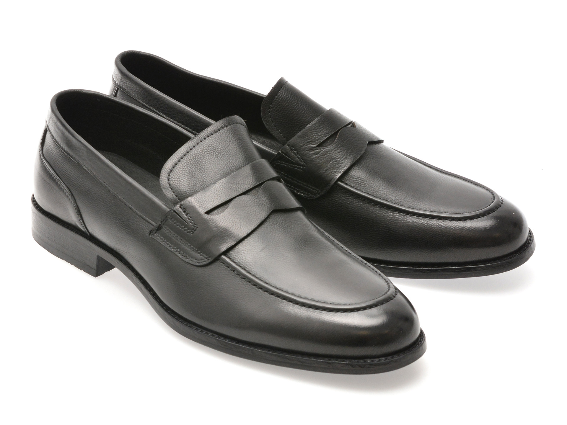 Mocasini eleganti EPICA negri, K57, din piele naturala