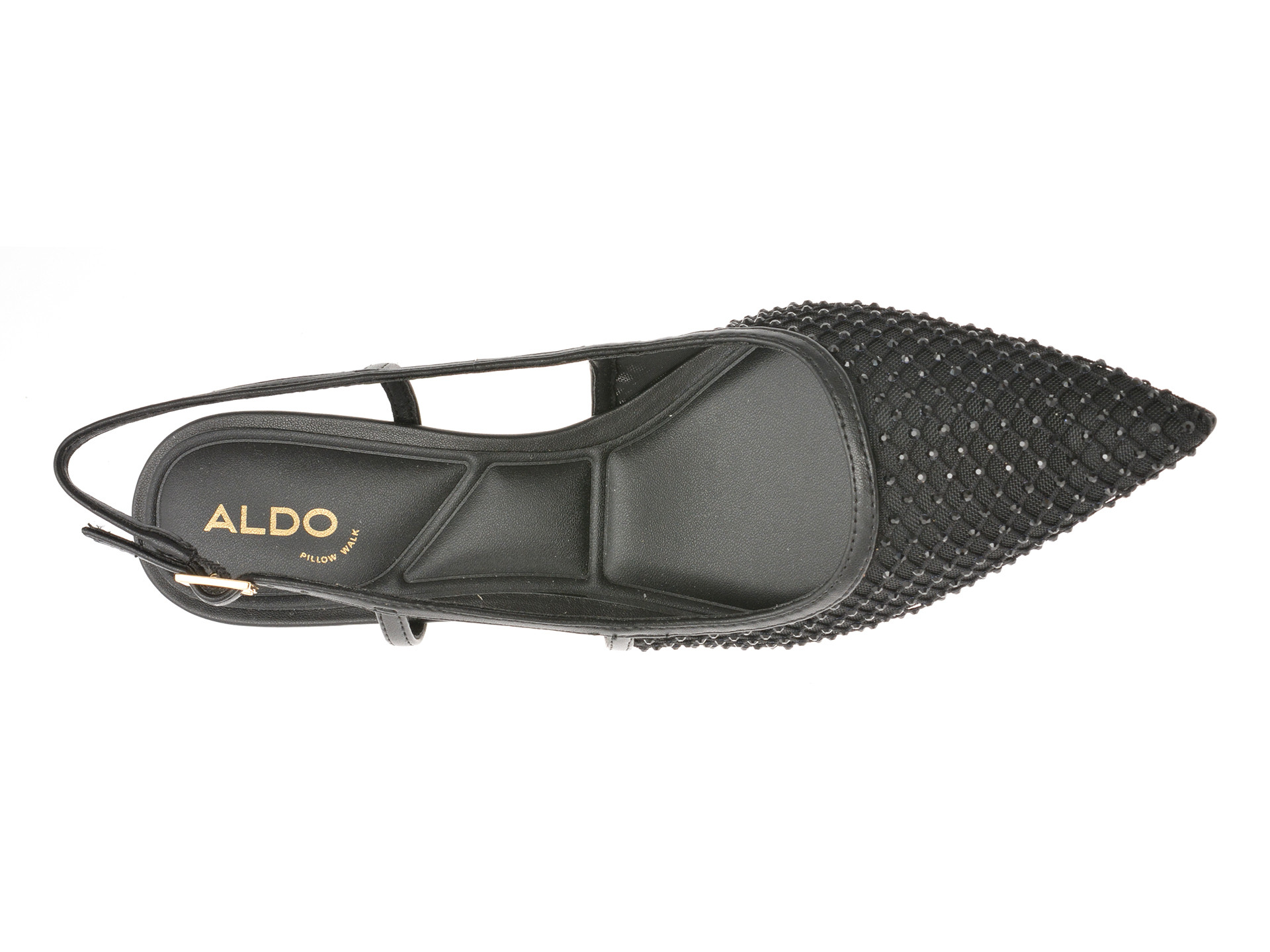 Pantofi eleganti ALDO negri, ELEGANT 001, din material textil