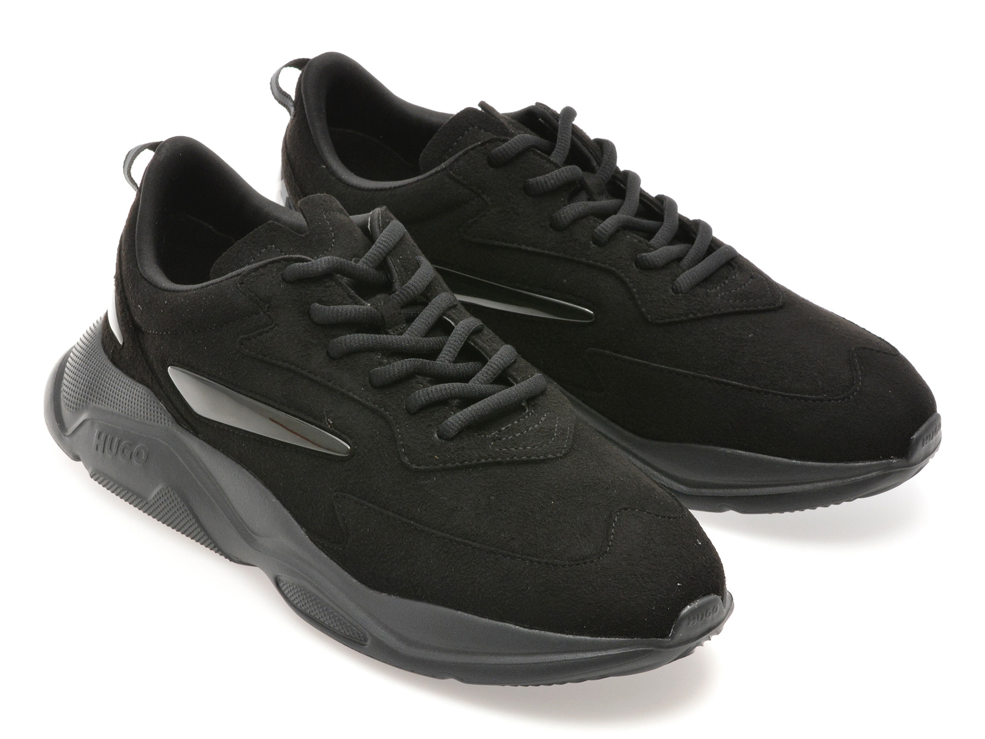 Pantofi sport HUGO negri, 8504, din material textil