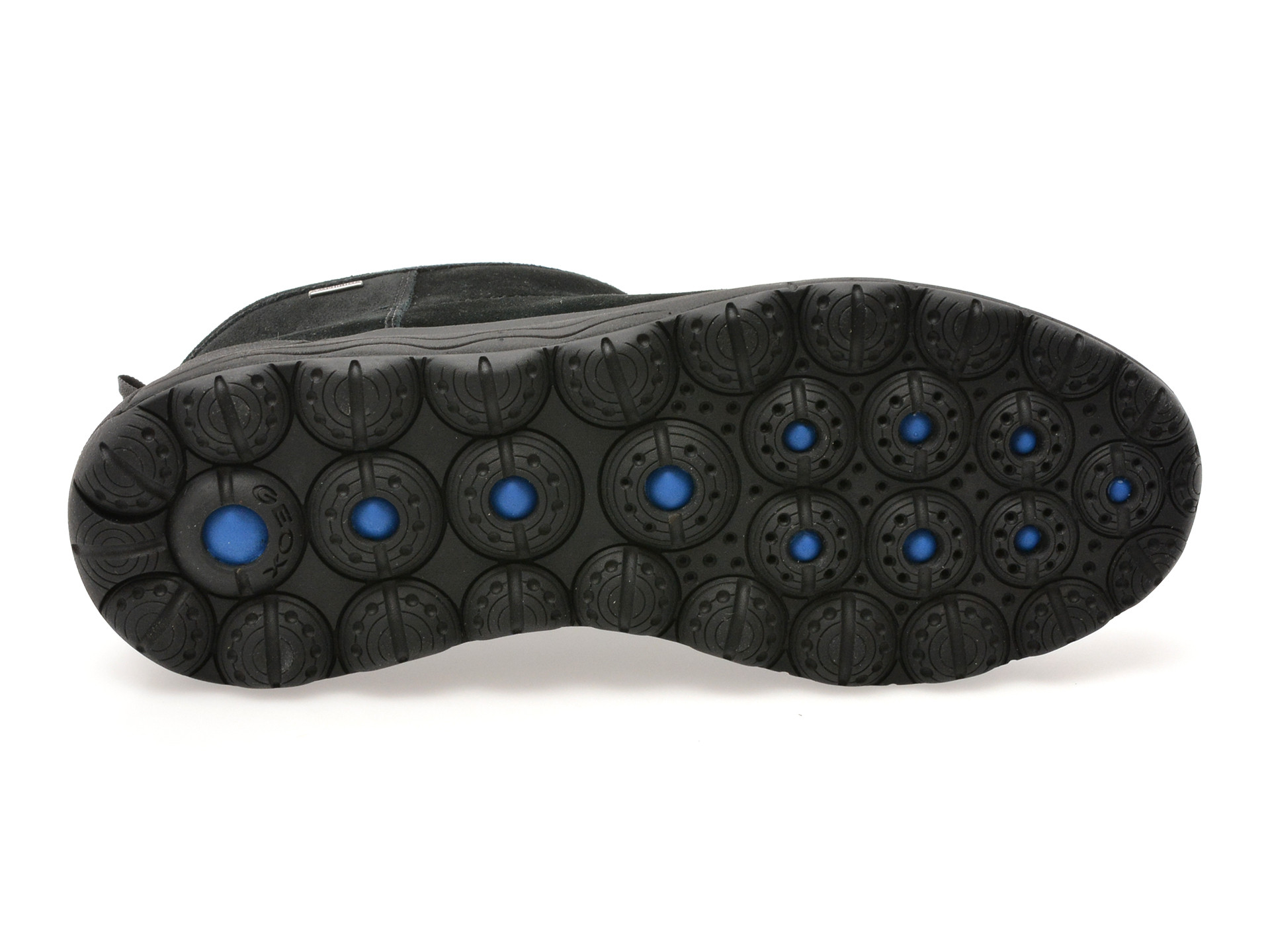 Ghete GEOX negre, D5626B, din piele intoarsa