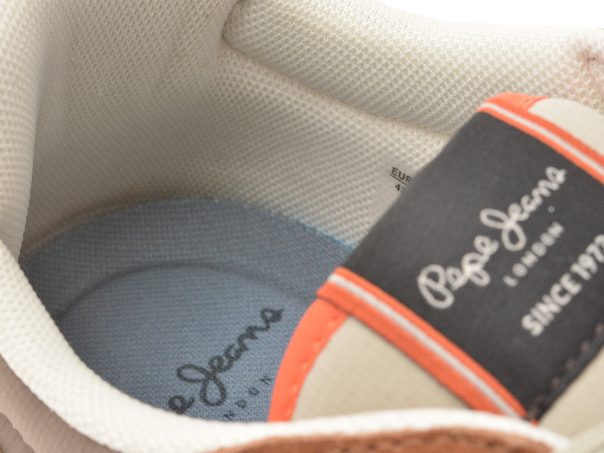 Pantofi sport PEPE JEANS bej, LONDON MUSE, din material textil