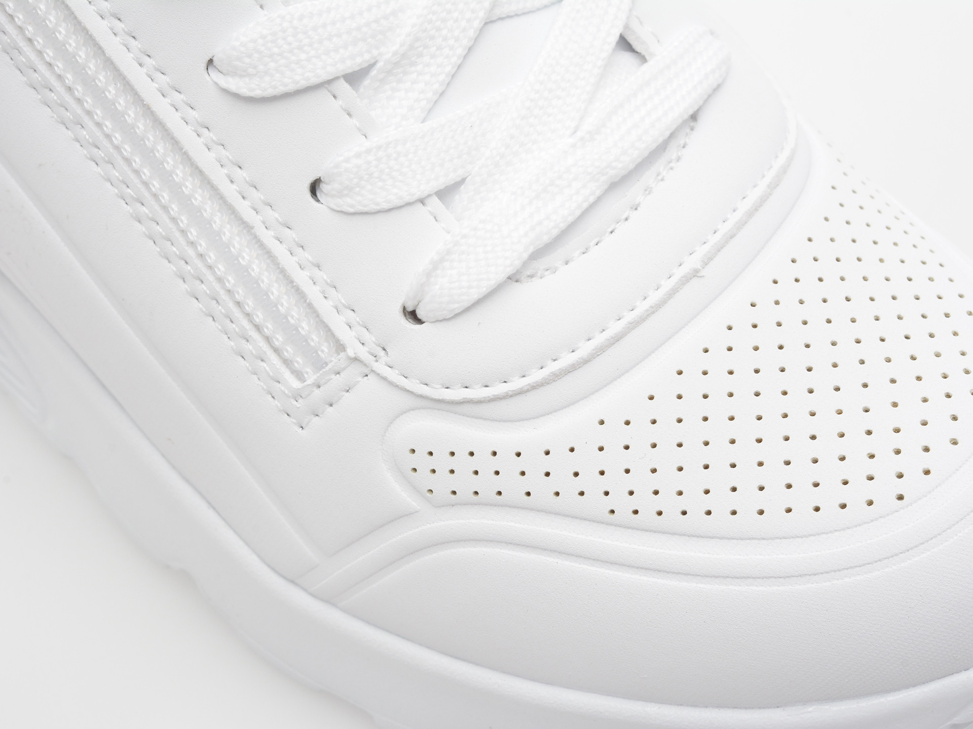 Pantofi sport SKECHERS albi, UNO LITE, din piele ecologica