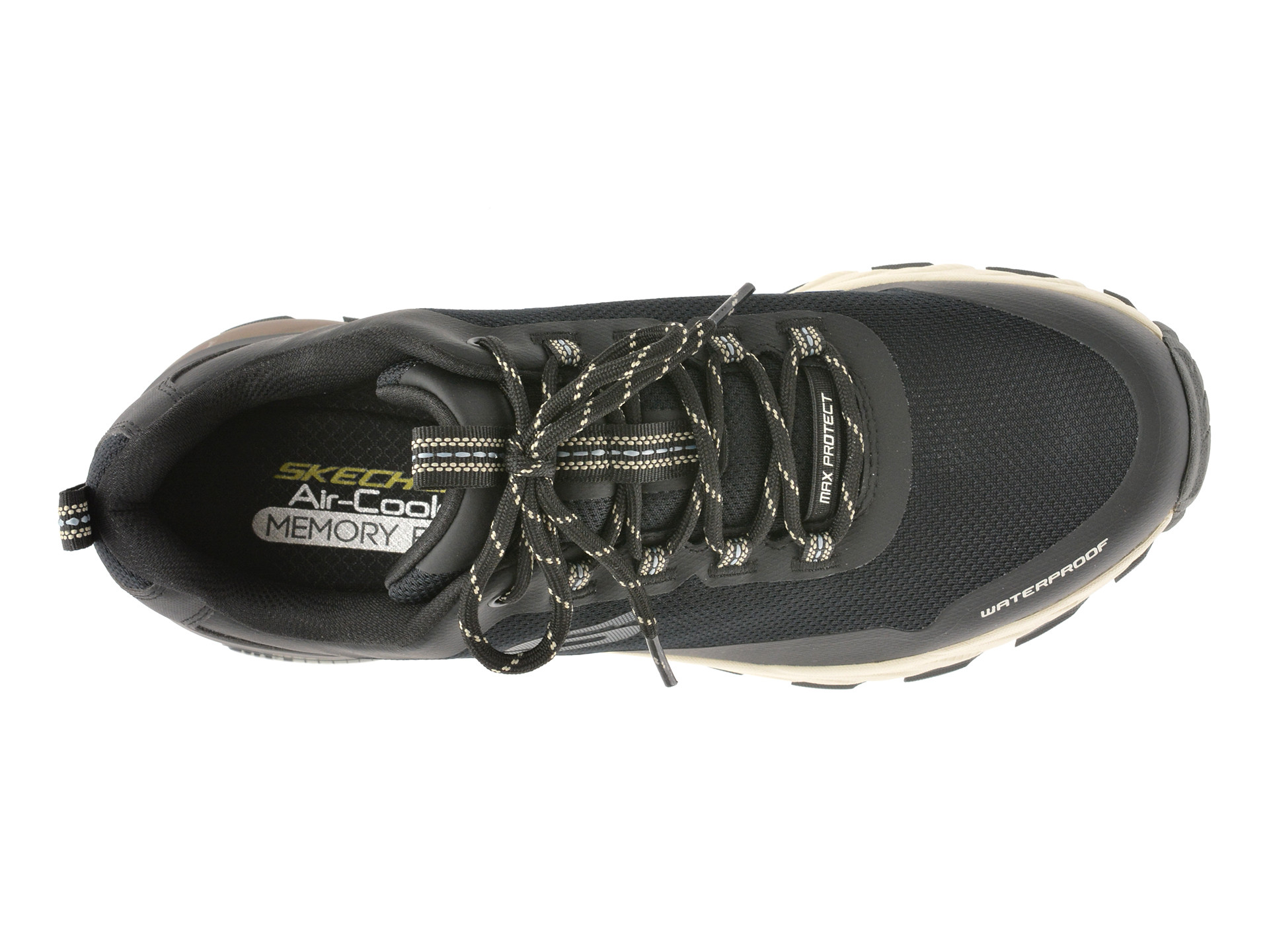 Pantofi sport SKECHERS negri, MAX PROTECT, din material textil