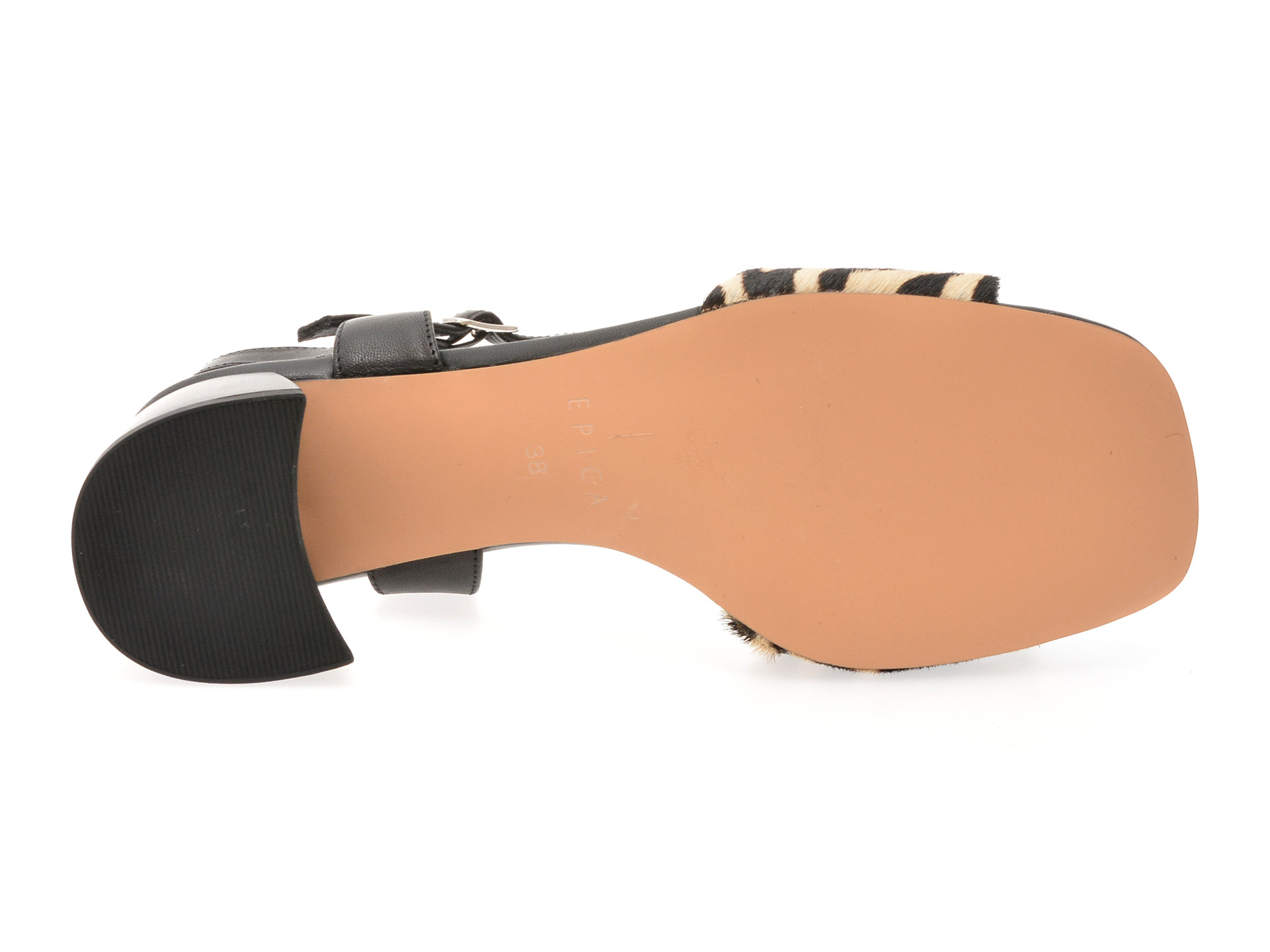 Sandale EPICA negre, 32083, din piele naturala