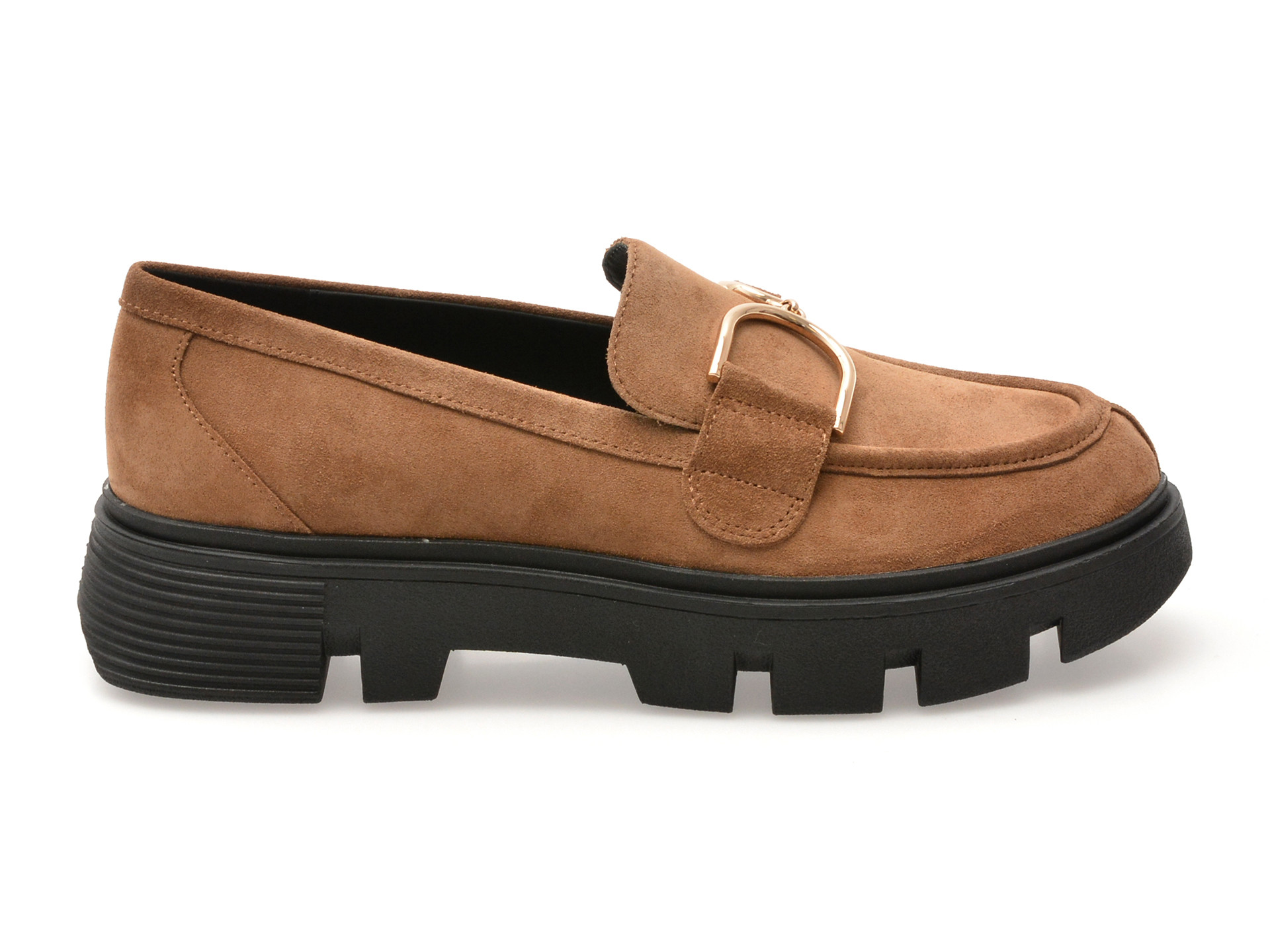 Mocasini GEOX maro, D46UAH, din piele intoarsa