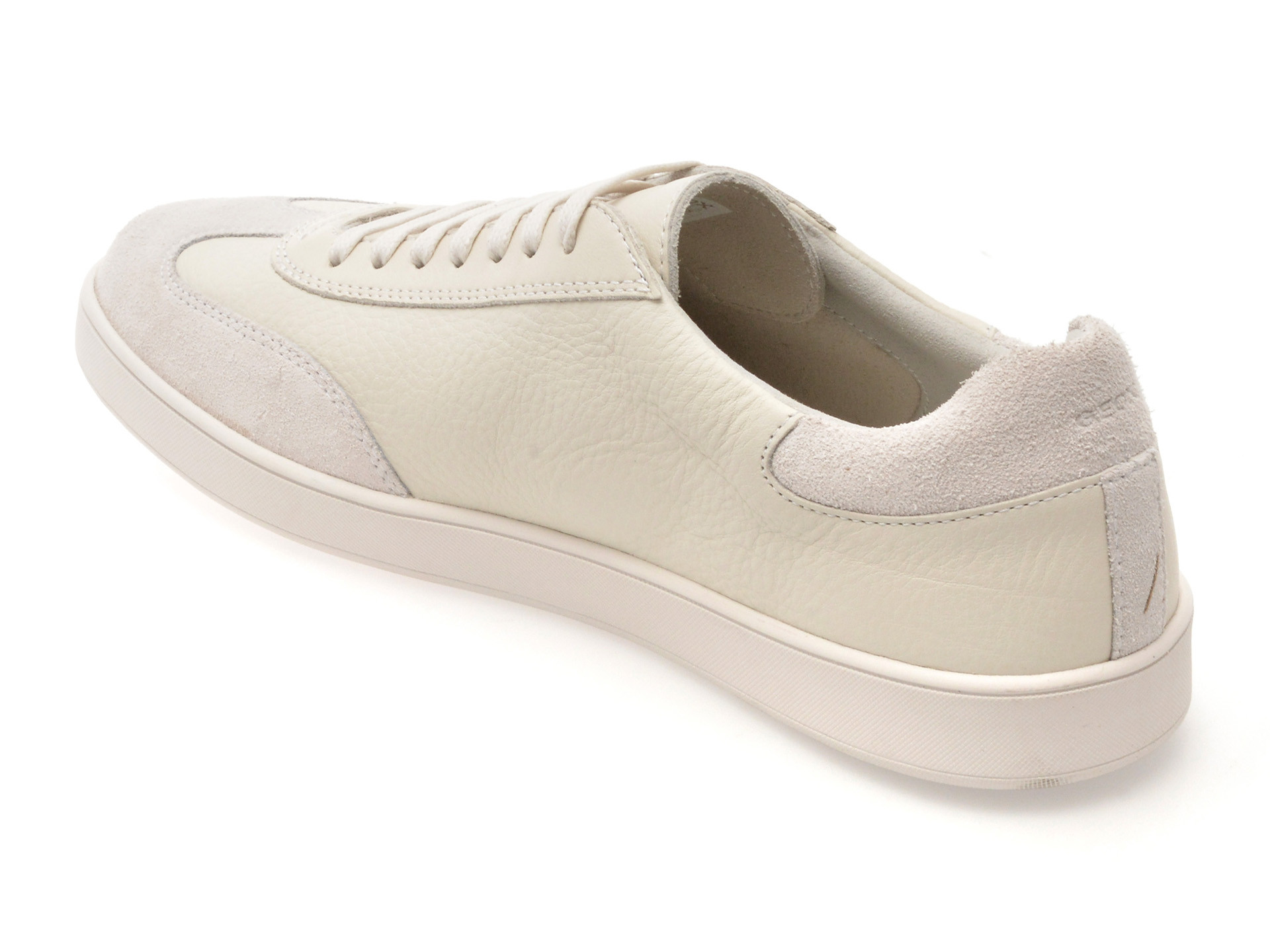 Pantofi sport GEOX albi, U55CHA, din piele naturala