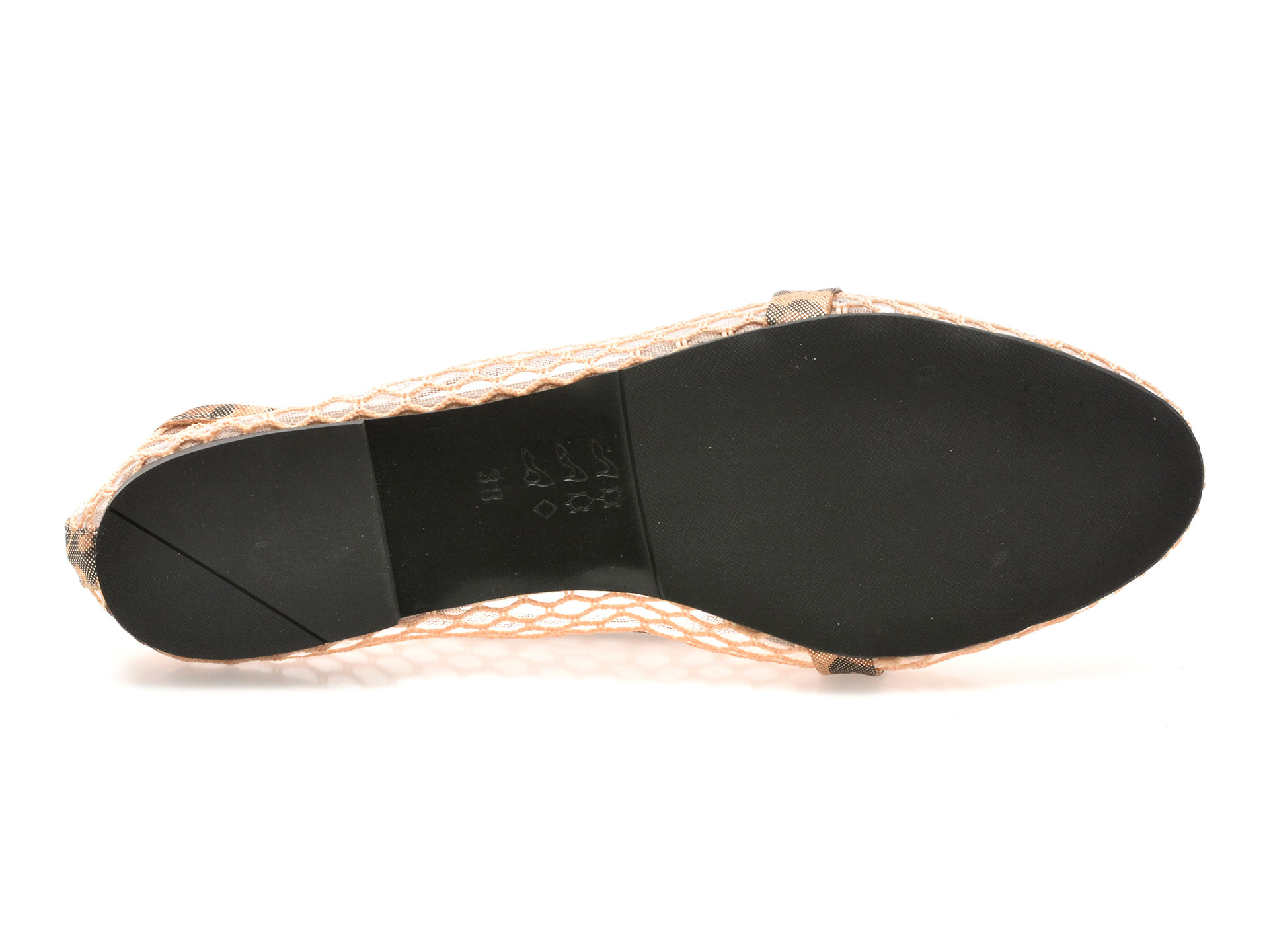 Balerini IMAGE bej, 4411581, din material textil