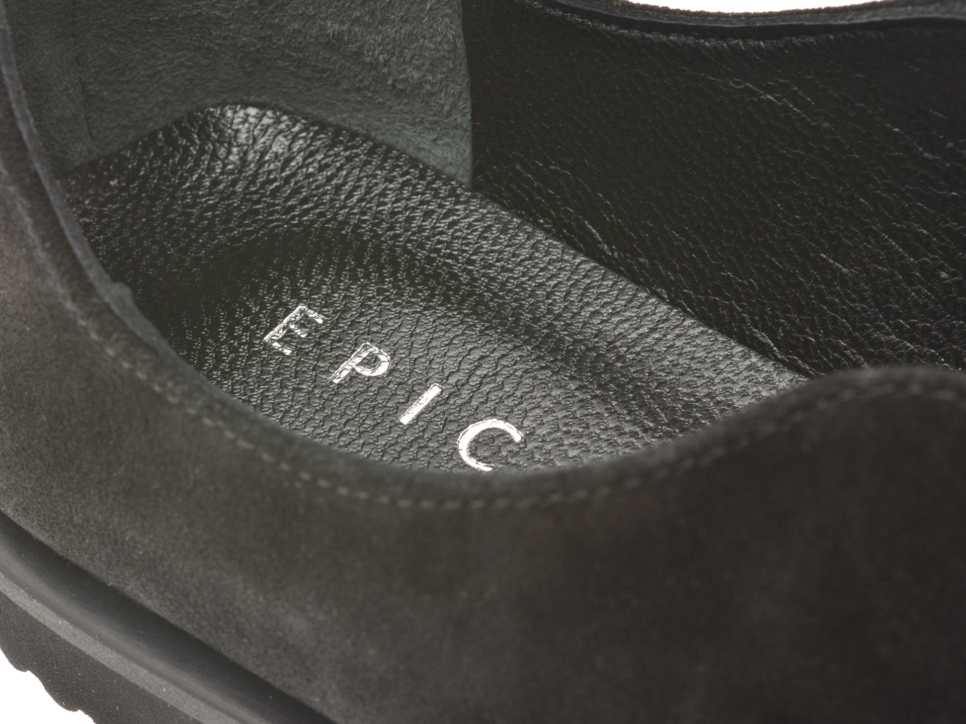 Pantofi EPICA negri, 106EVA7, din piele intoarsa