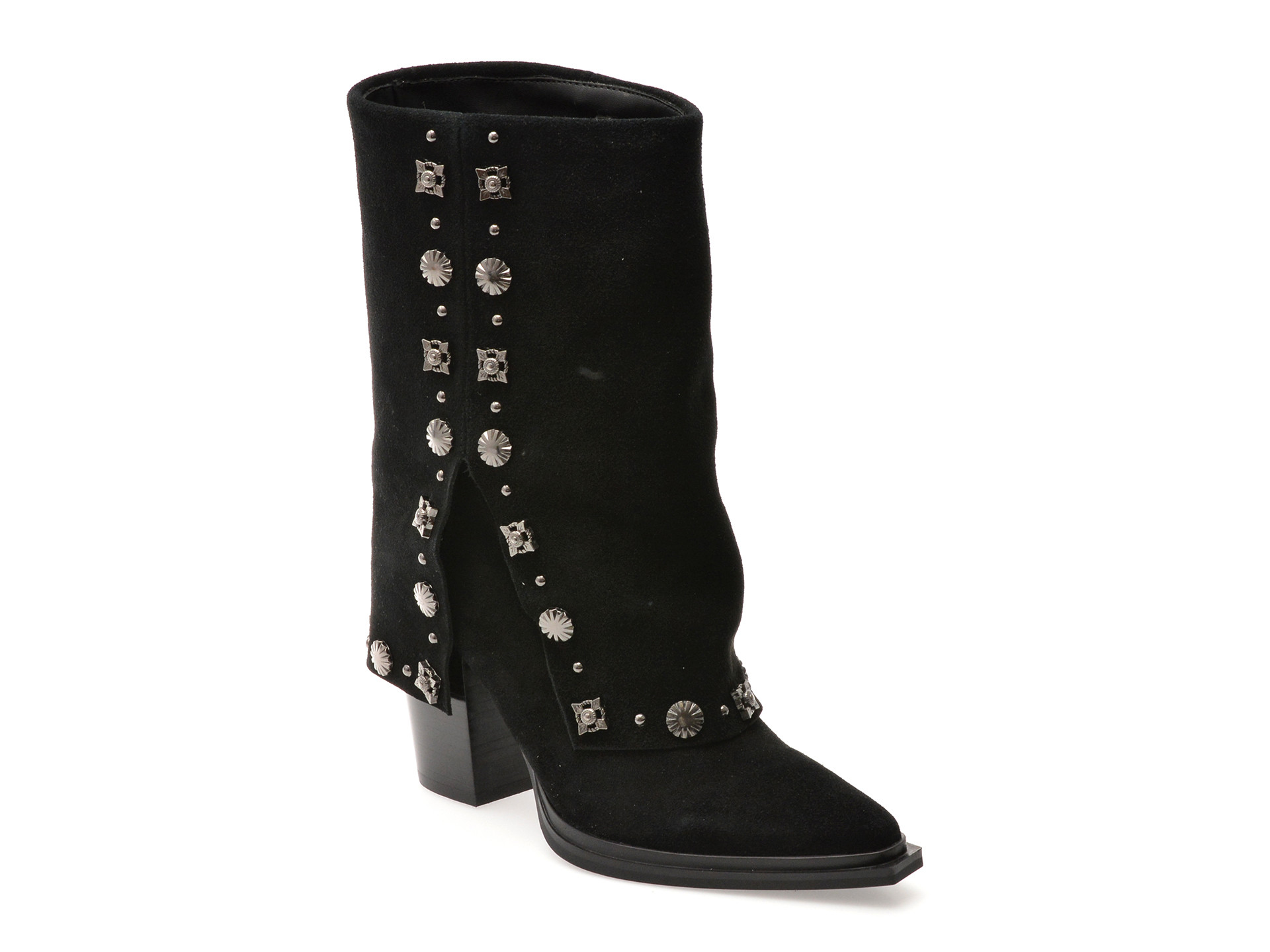 Ciocate elegante ALDO negre, 5R63B, din piele intoarsa