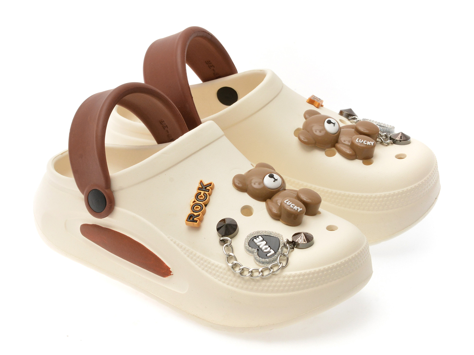 Papuci GRYXX albi, 258, din pvc