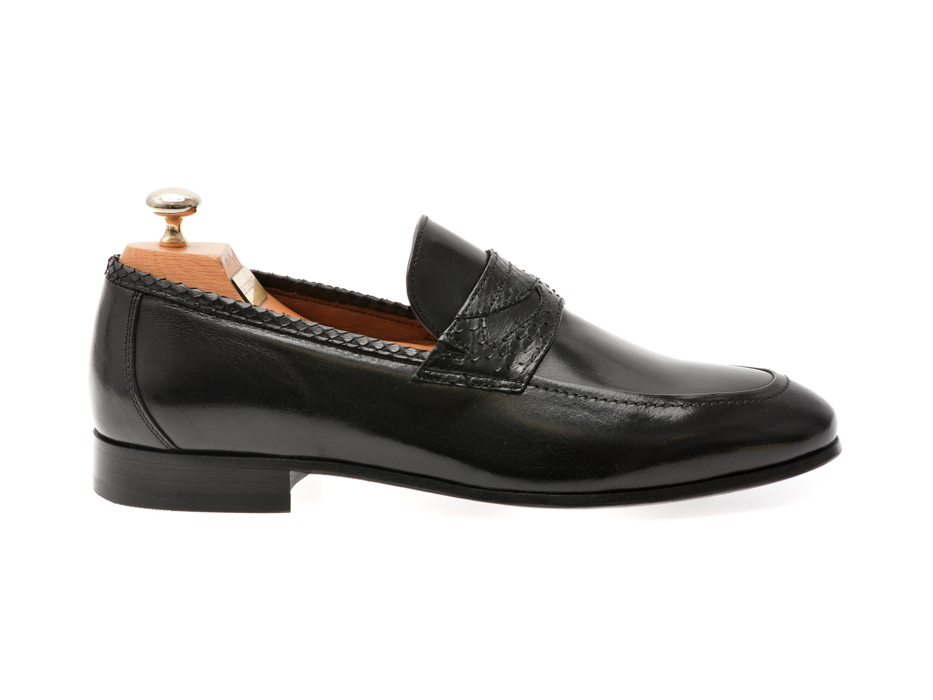 Mocasini eleganti LE COLONEL negri, 65926, din piele naturala